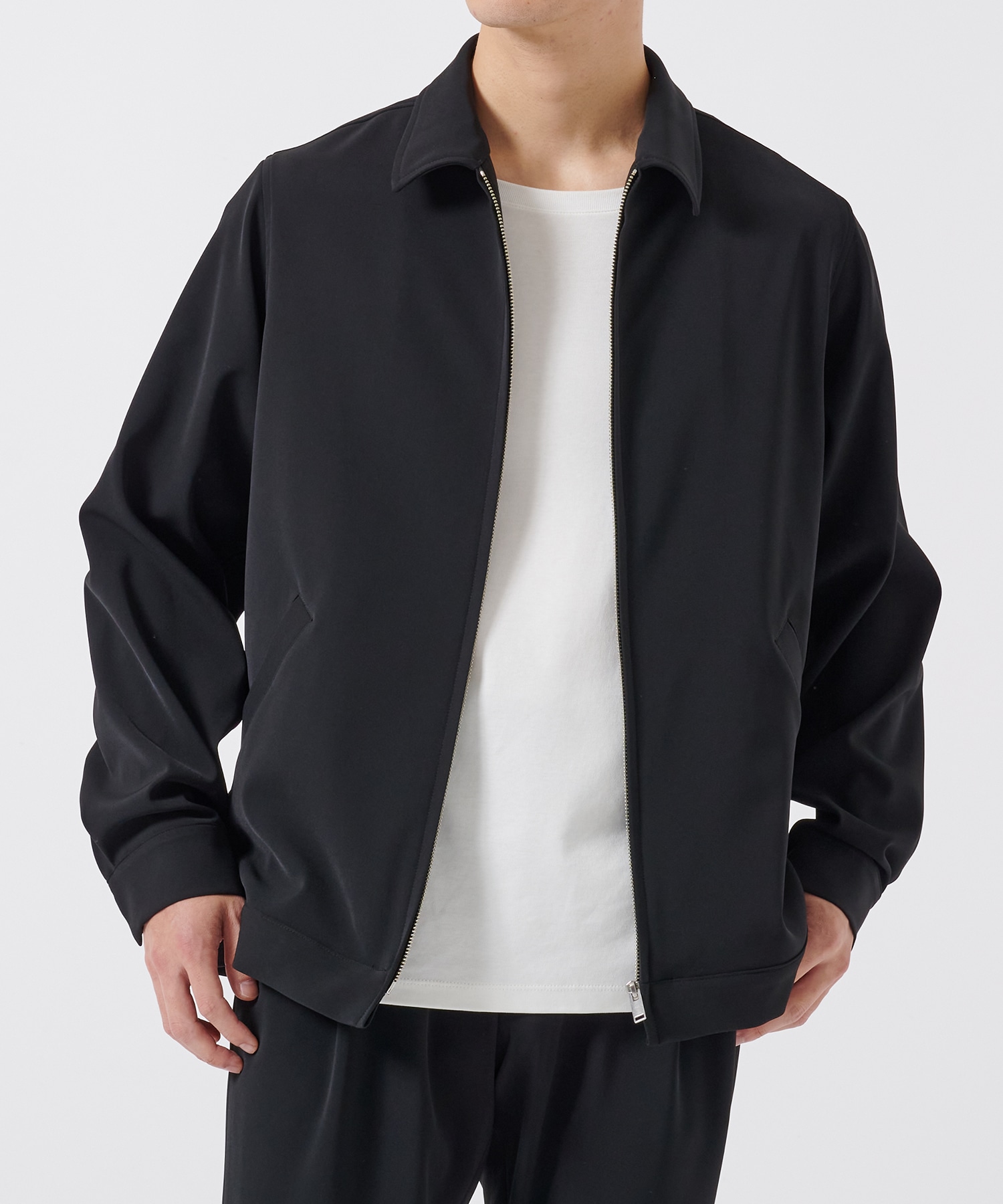 DOUBLE CLOTH ZIP BLOUSON