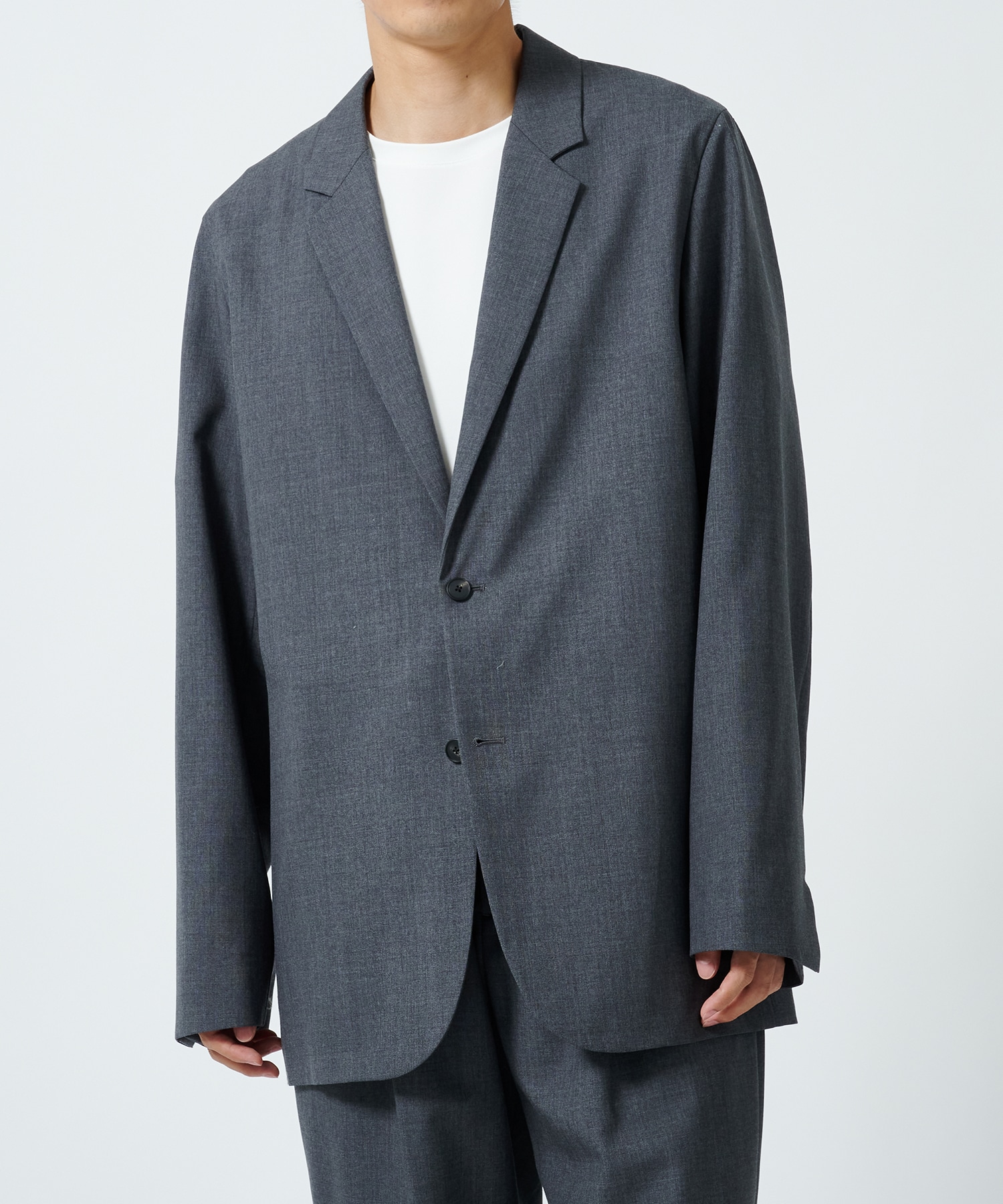 WOOL TROPICAL TAILORED JACKET