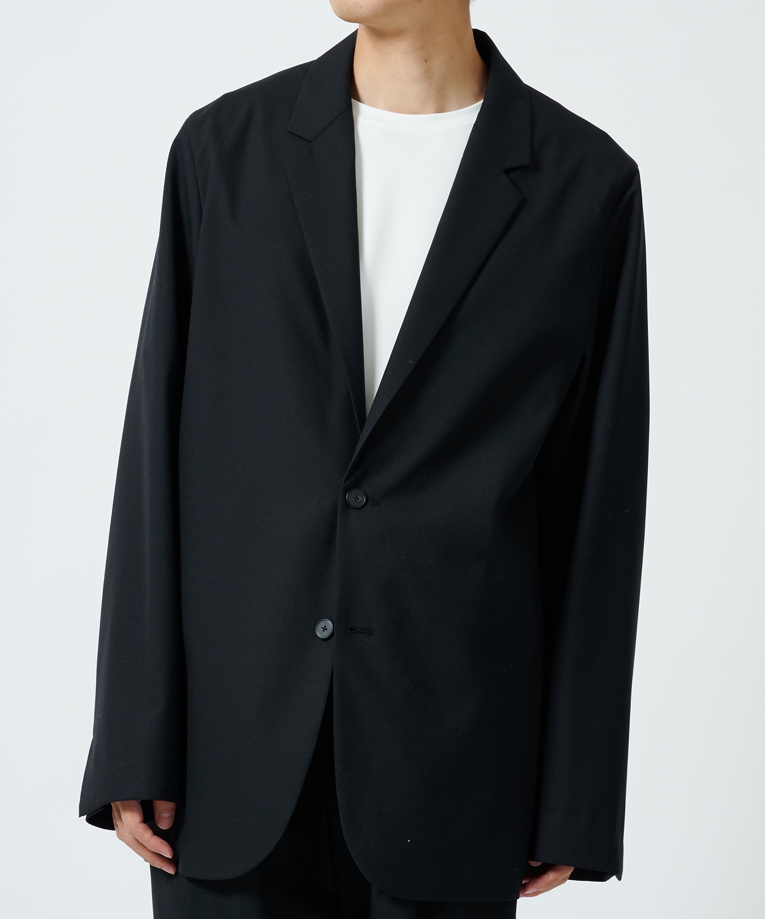 WOOL TROPICAL TAILORED JACKET