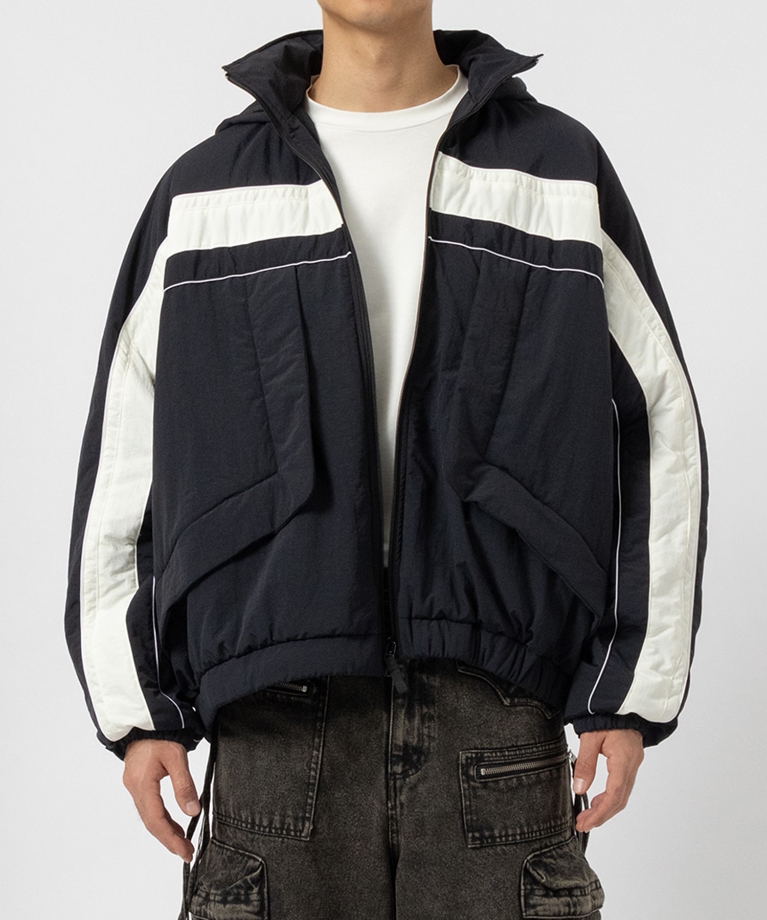 Puffer Two Tone Track Jacket