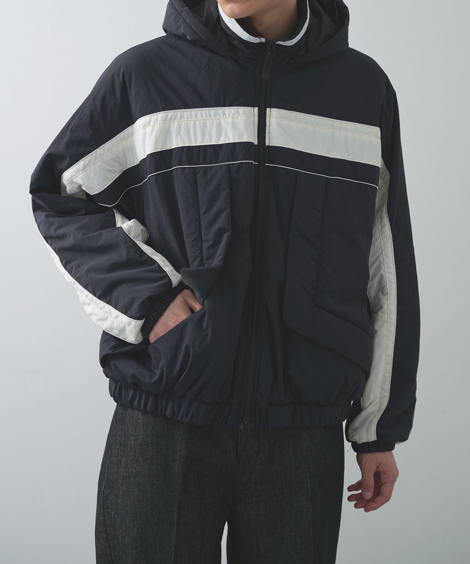 Puffer Two Tone Track Jacket