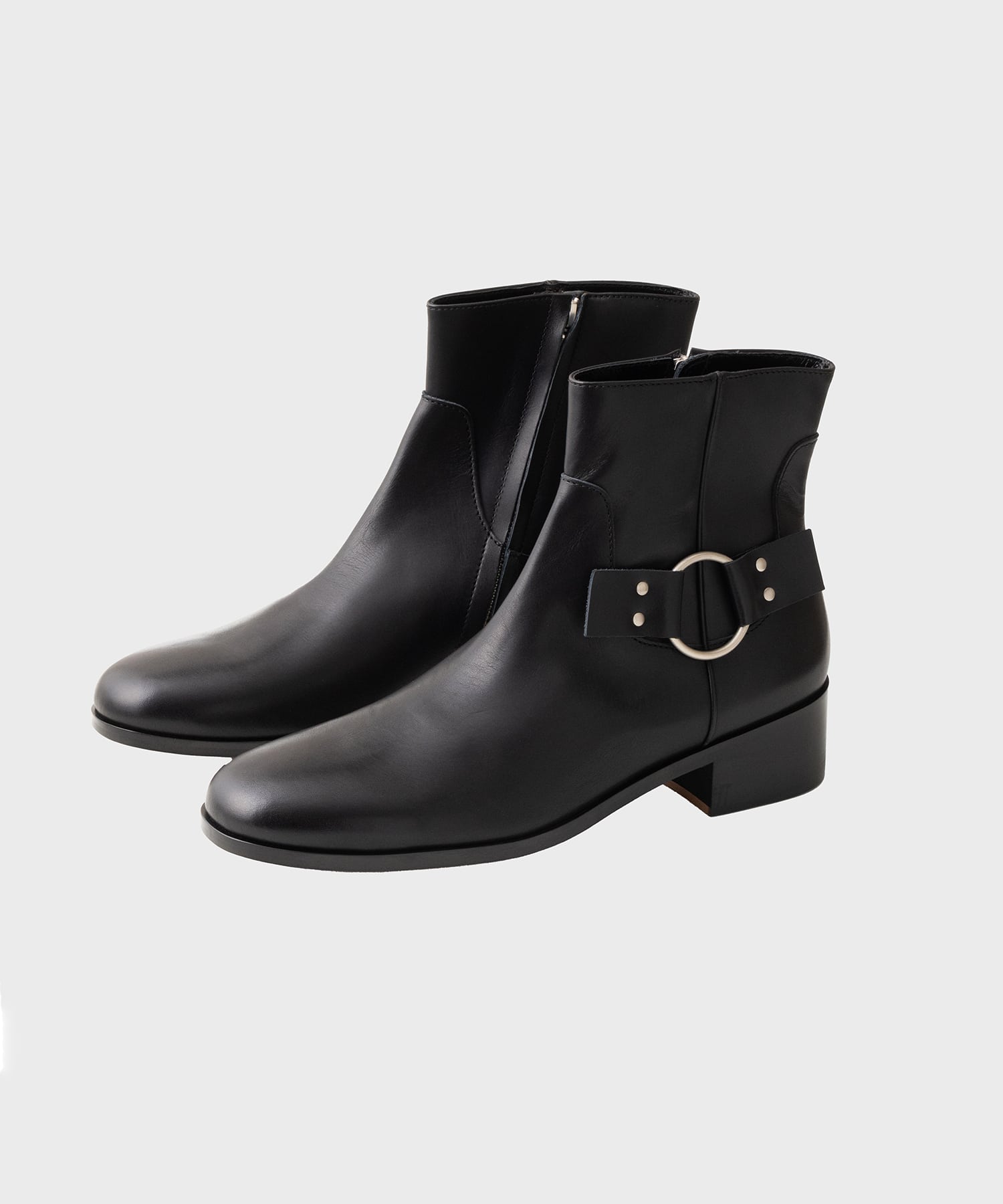 BL SIDE ZIP RING BOOTS