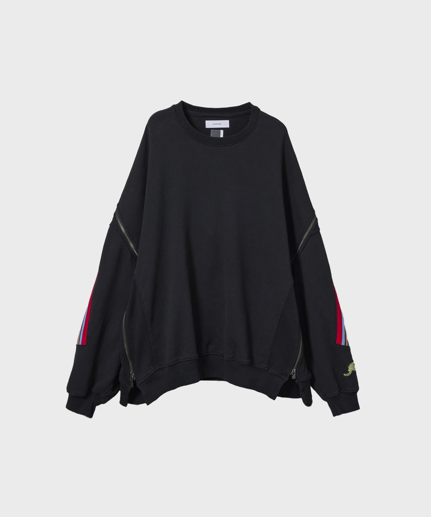 ZIPPER RIB SWEAT