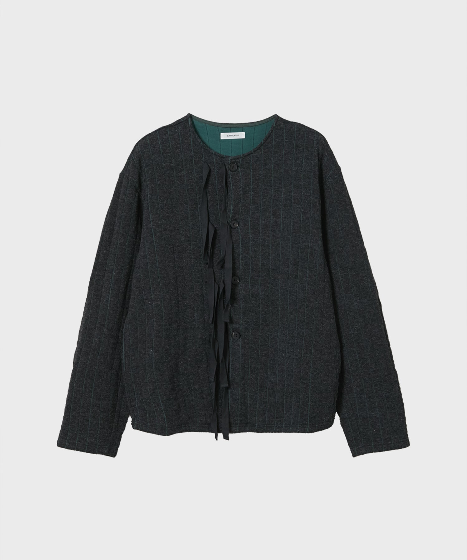 Striped Quilt jacquard Cardigan