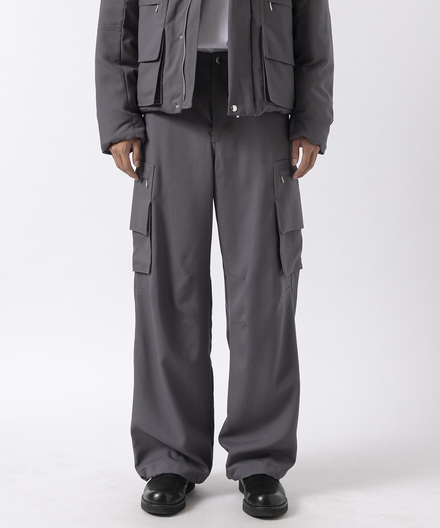 Water-repellent Wool Cargo Trousers