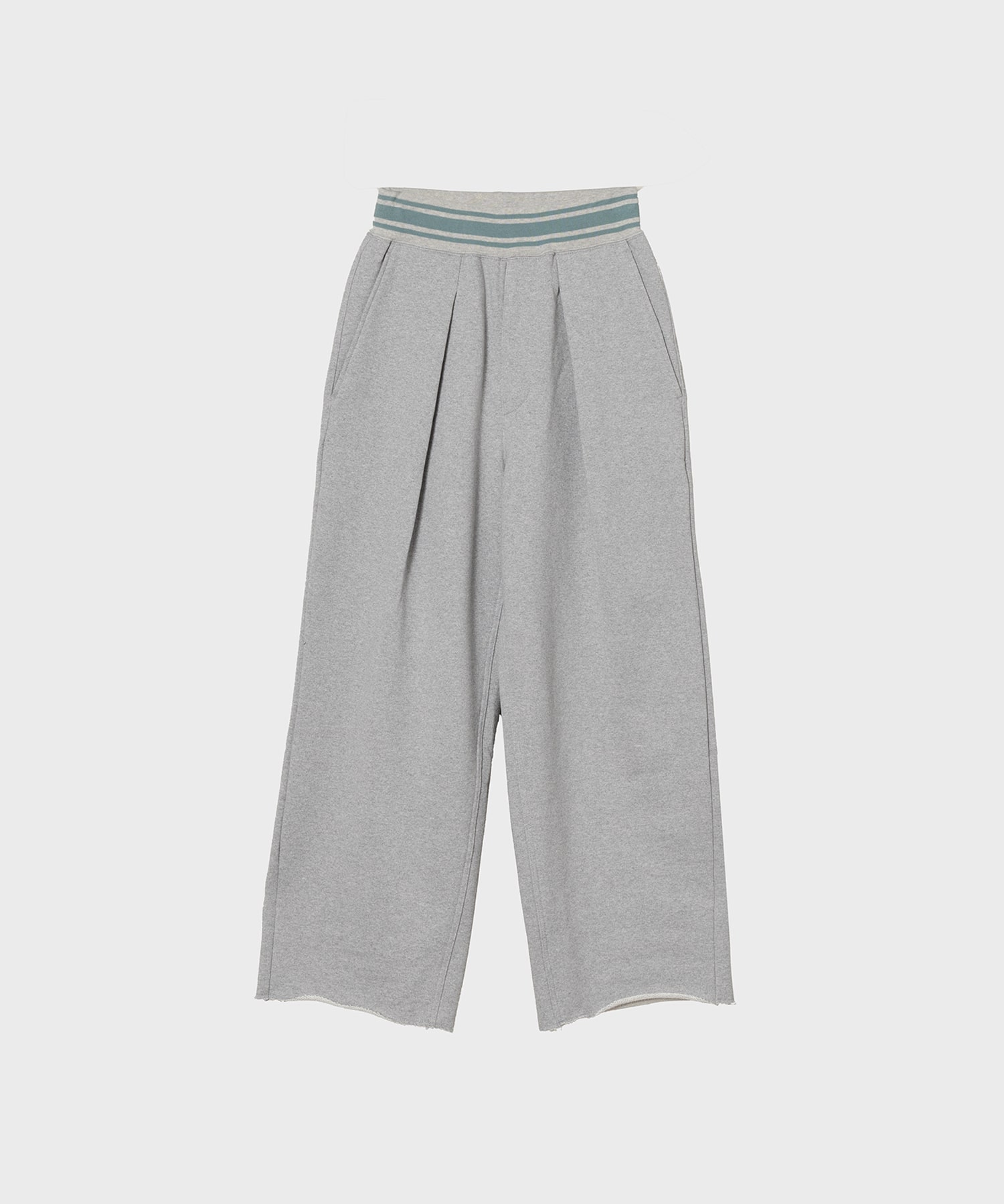 RIB TUCK BAGGY PANTS