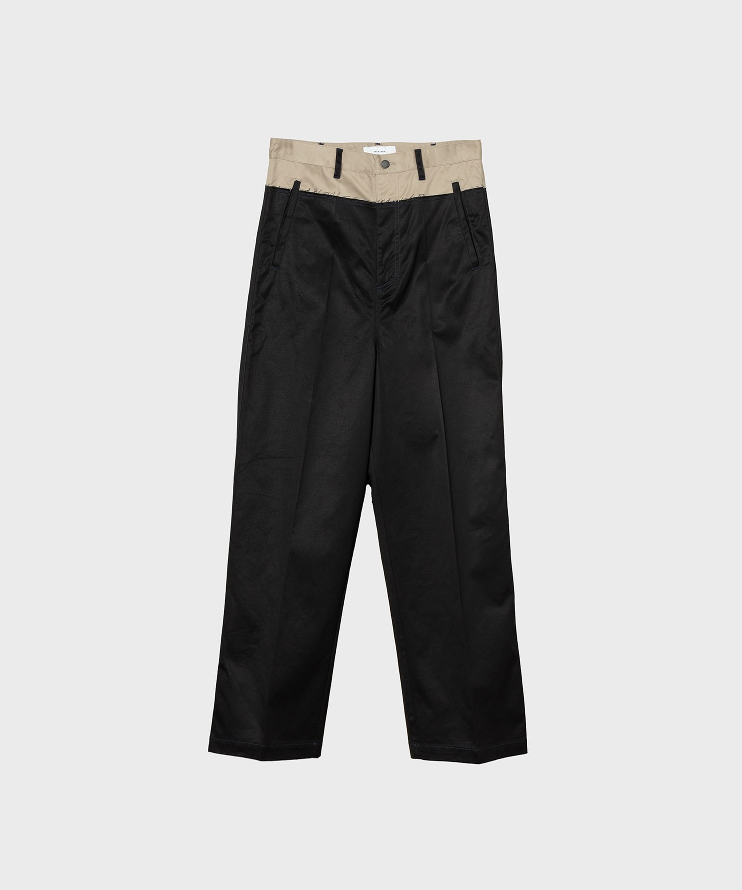 DECONSTRUCTED COTTON PANTS