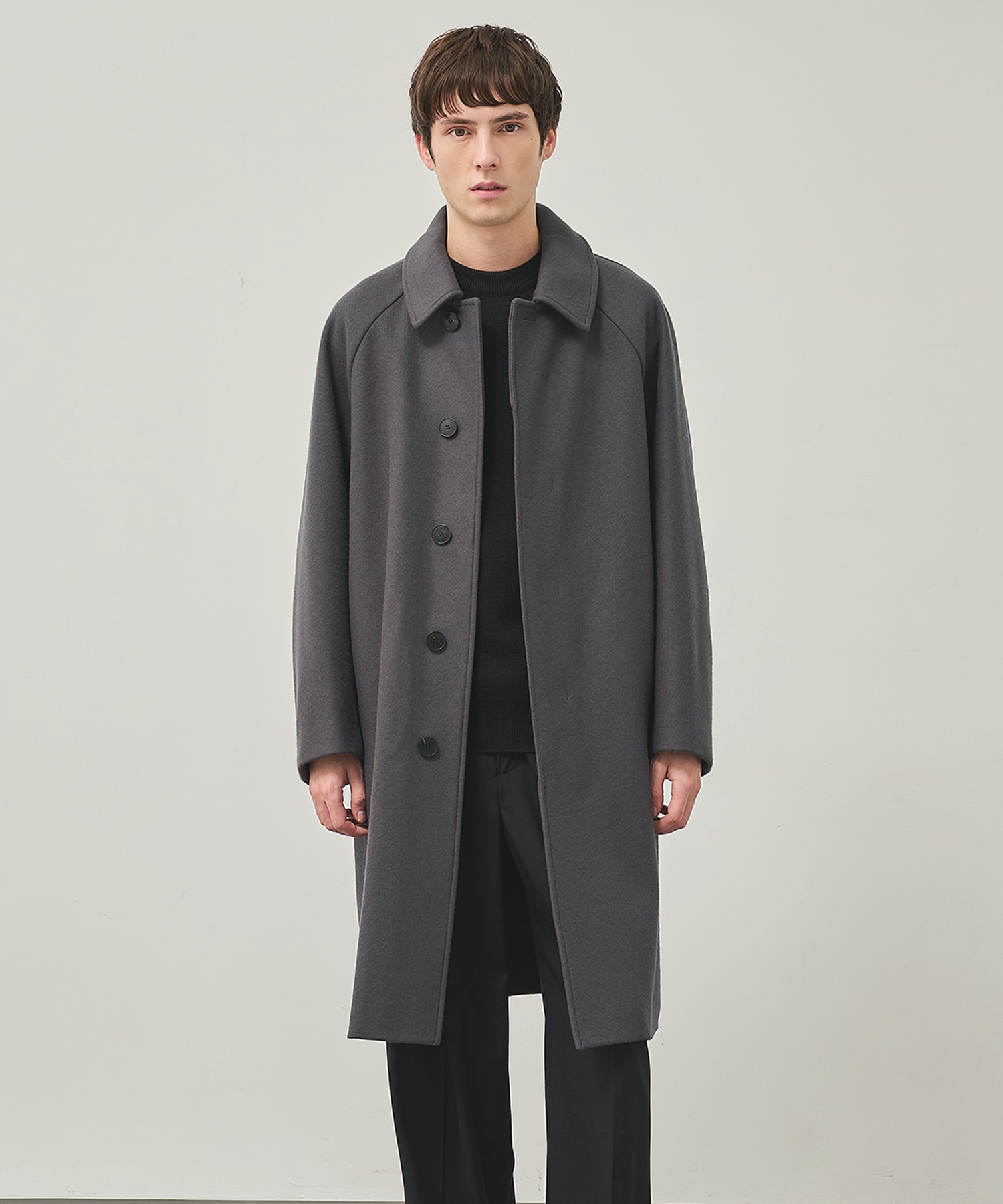 RIVER MELTON BAL COLLAR COAT