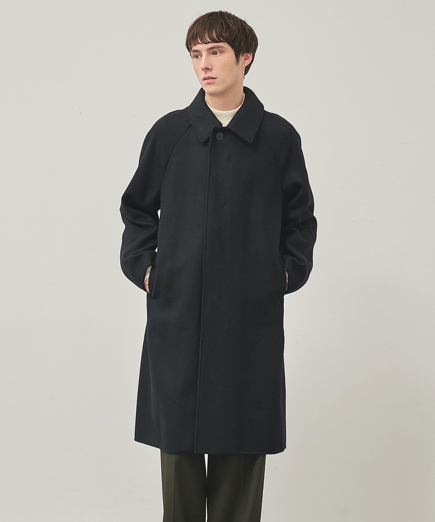 RIVER MELTON BAL COLLAR COAT