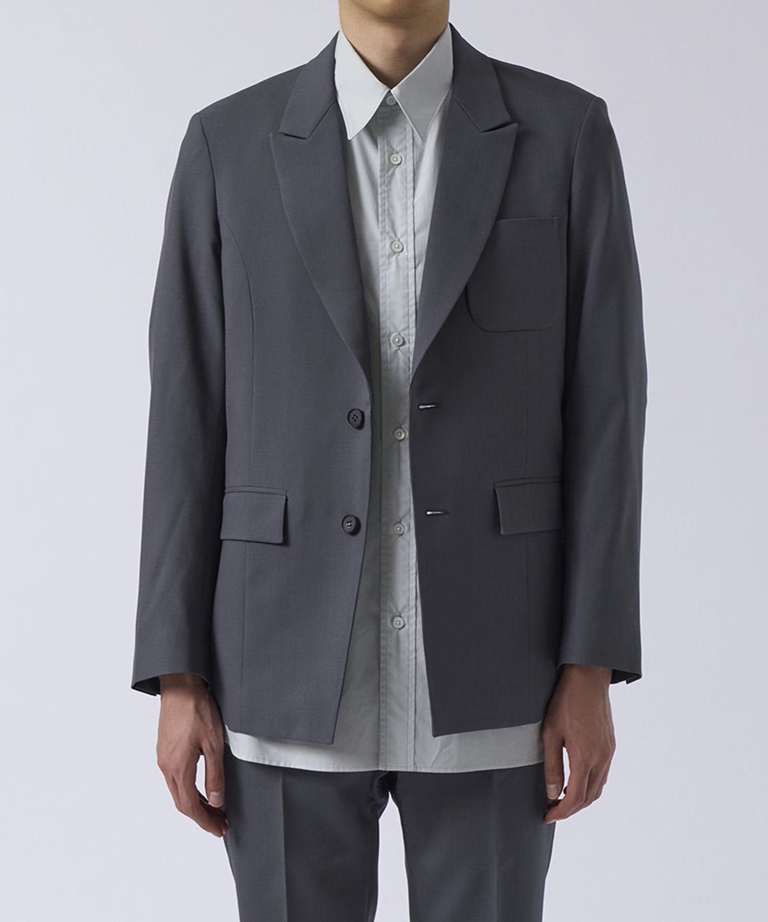 Water-repellent Wool Tailored Jacket