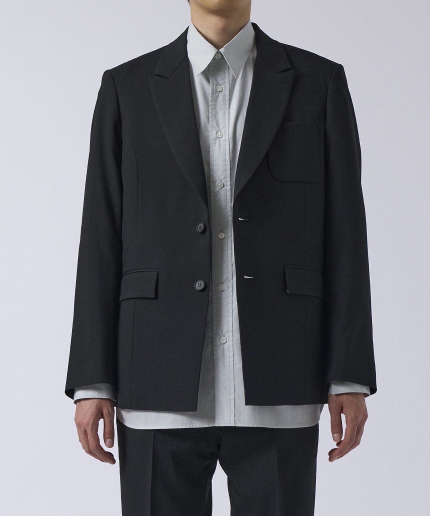 Water-repellent Wool Tailored Jacket