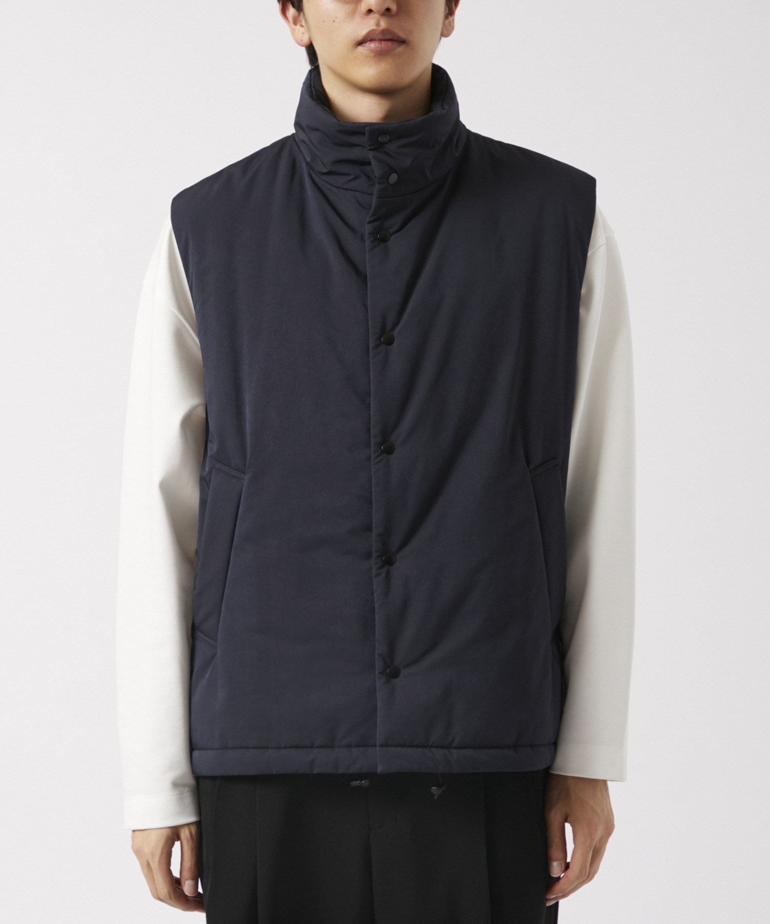 VINTAGE NYLON TWILL PADDED VEST