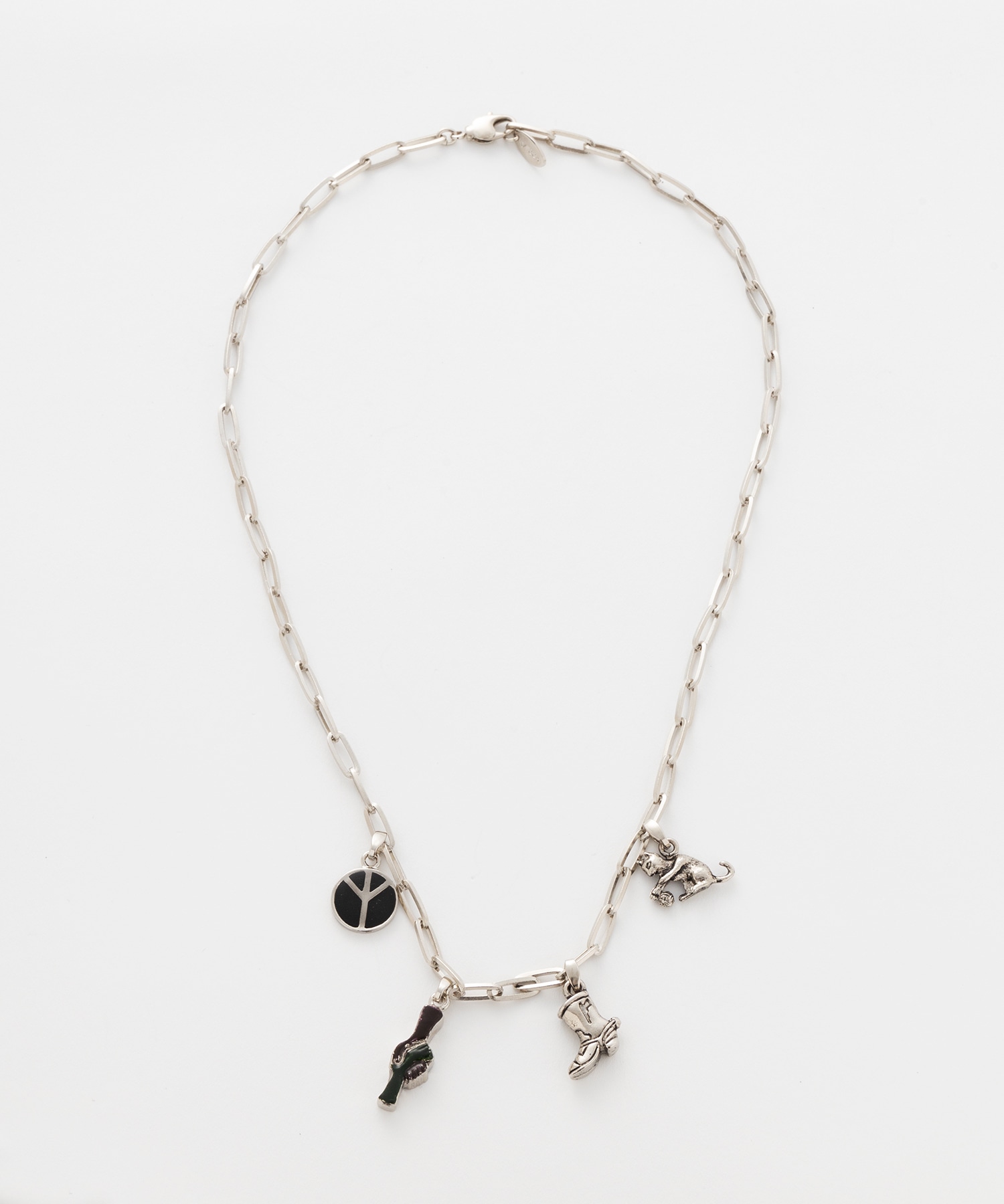 Metal motif necklace