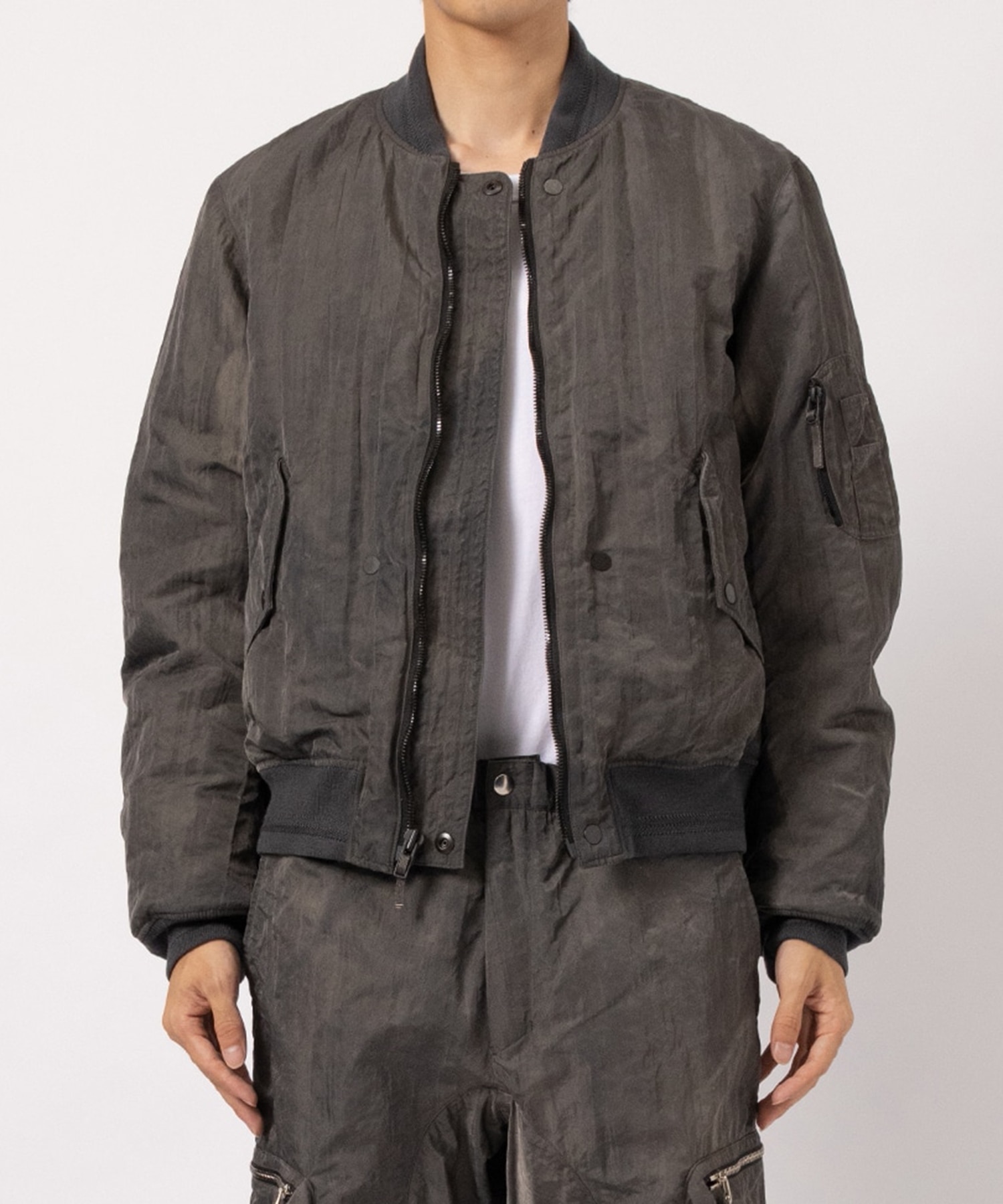 GARMENT DYED AVIATOR JACKET