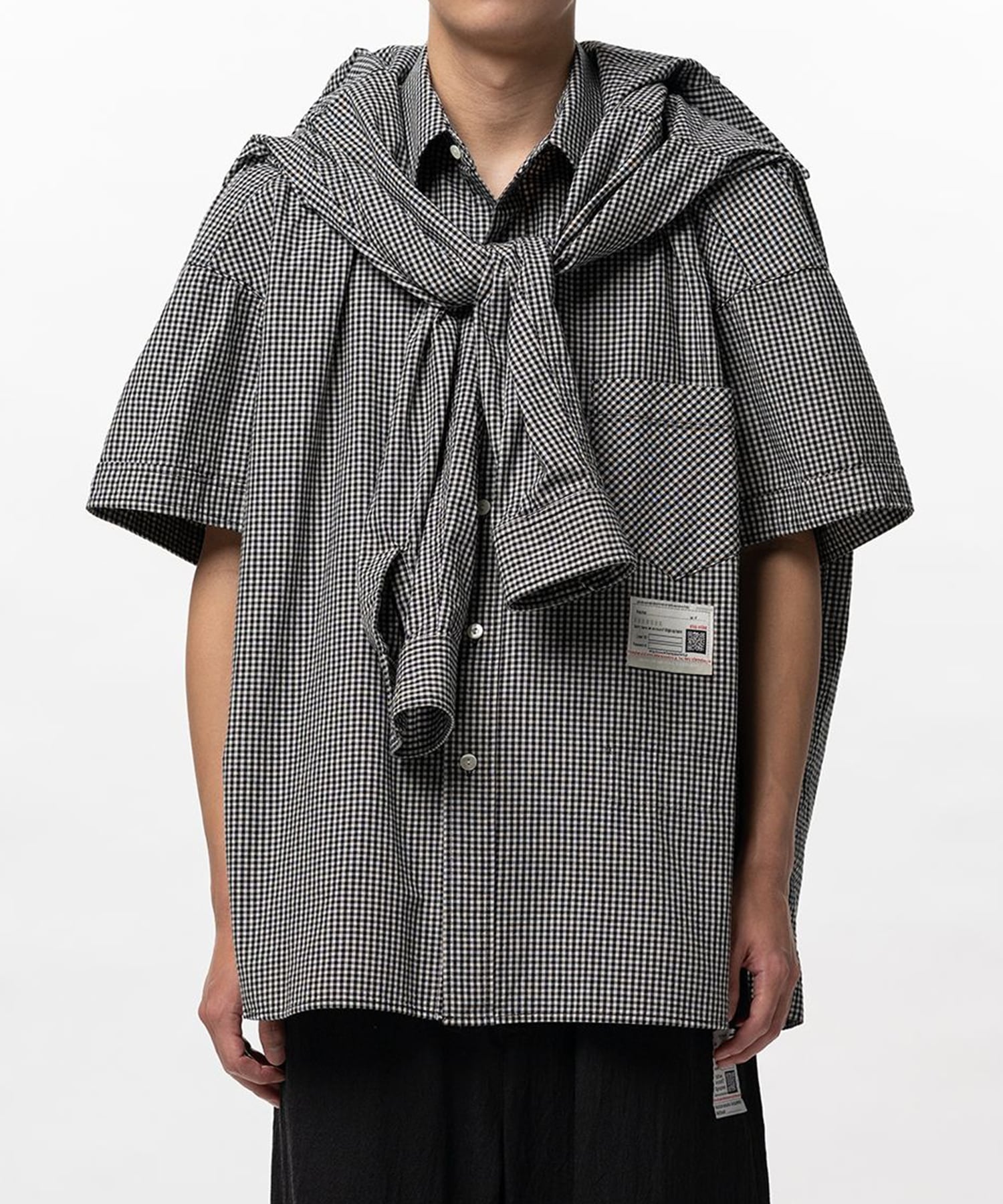 SHAWL LAYERED H/S SHIRTS