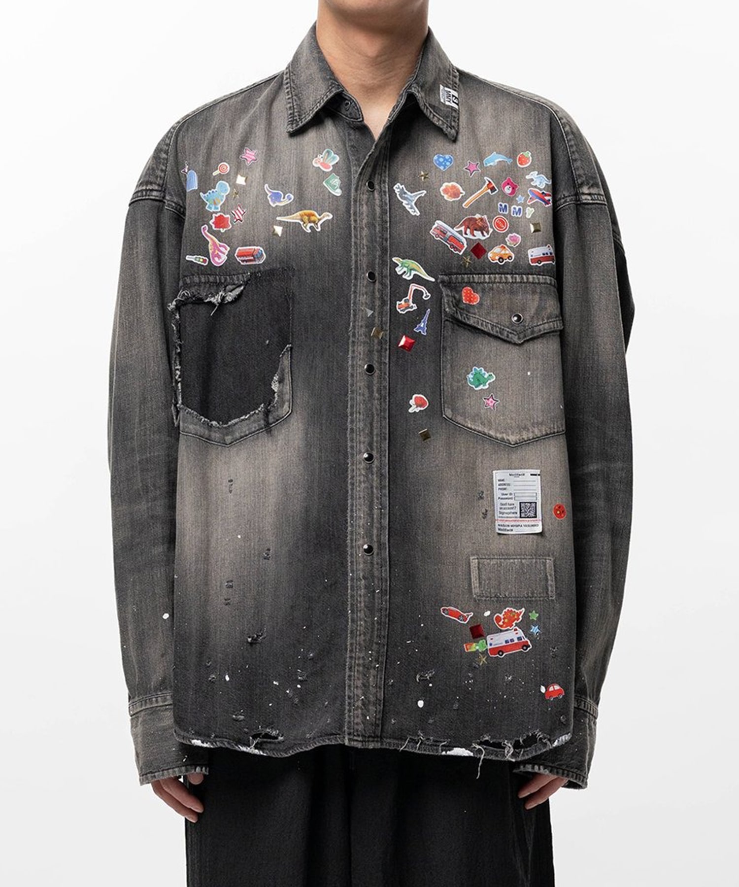 DENIM SHIRTS w STICKER