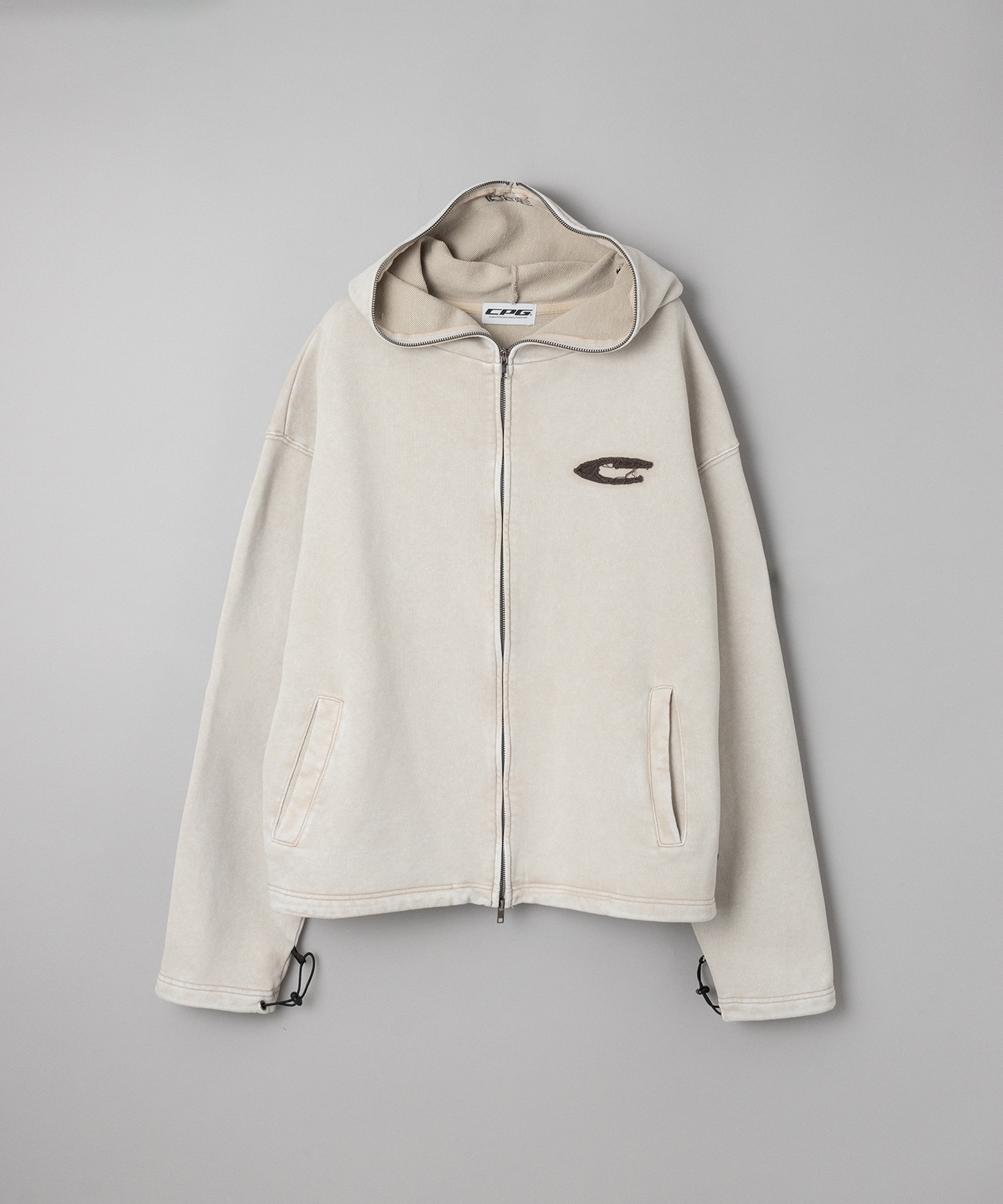 CPG LOGO DYE ZIP HOODIE