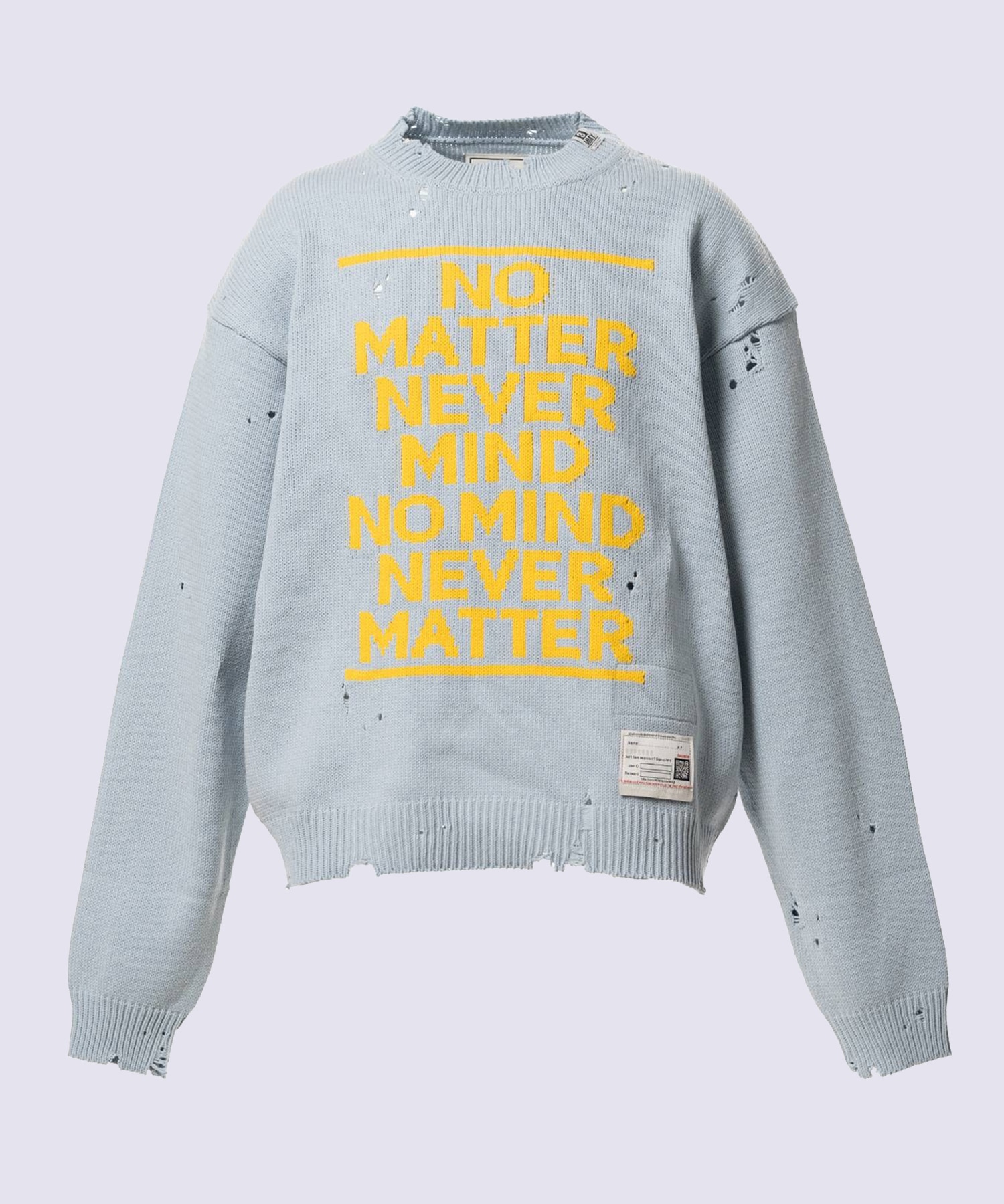 LETTERED KNIT PULLOVER