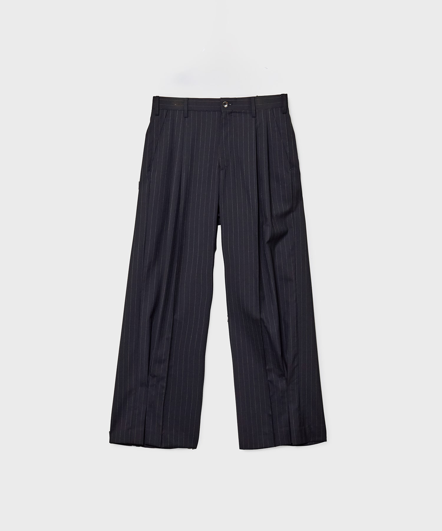 Pinstripe-pattern pants