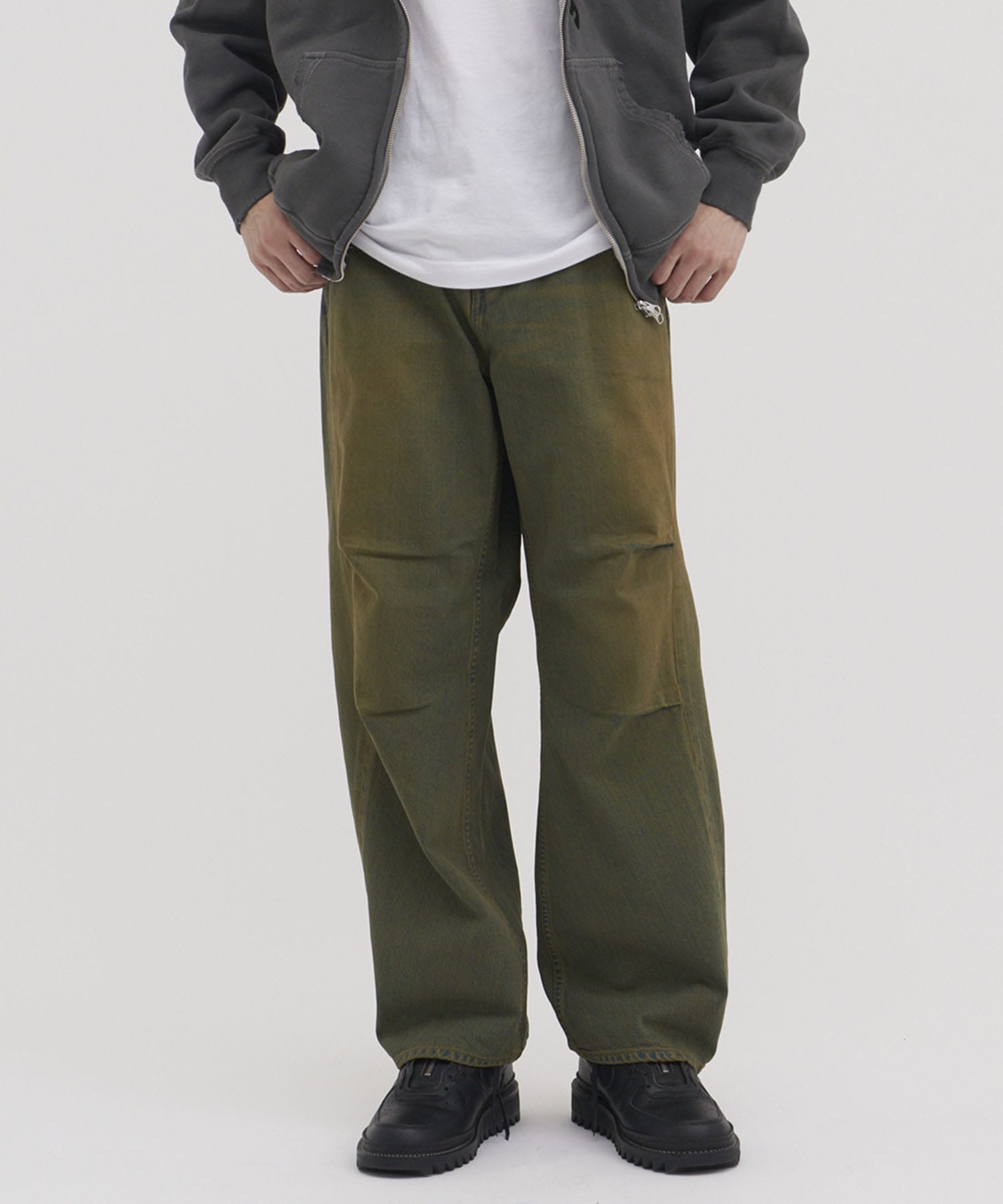 DRAPE OVER DENIM PANTS
