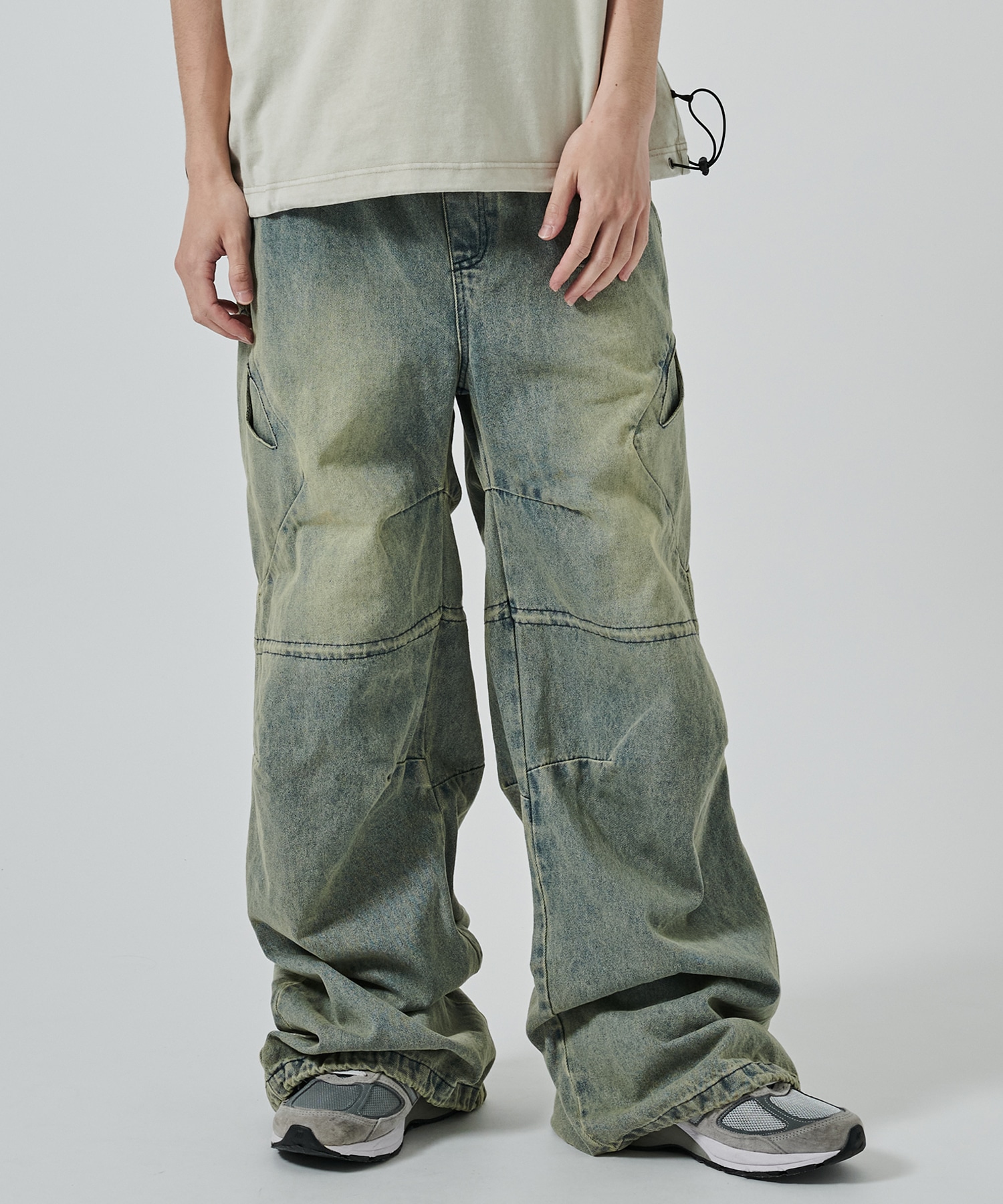 CPG RHOMBUS DENIM PANTS