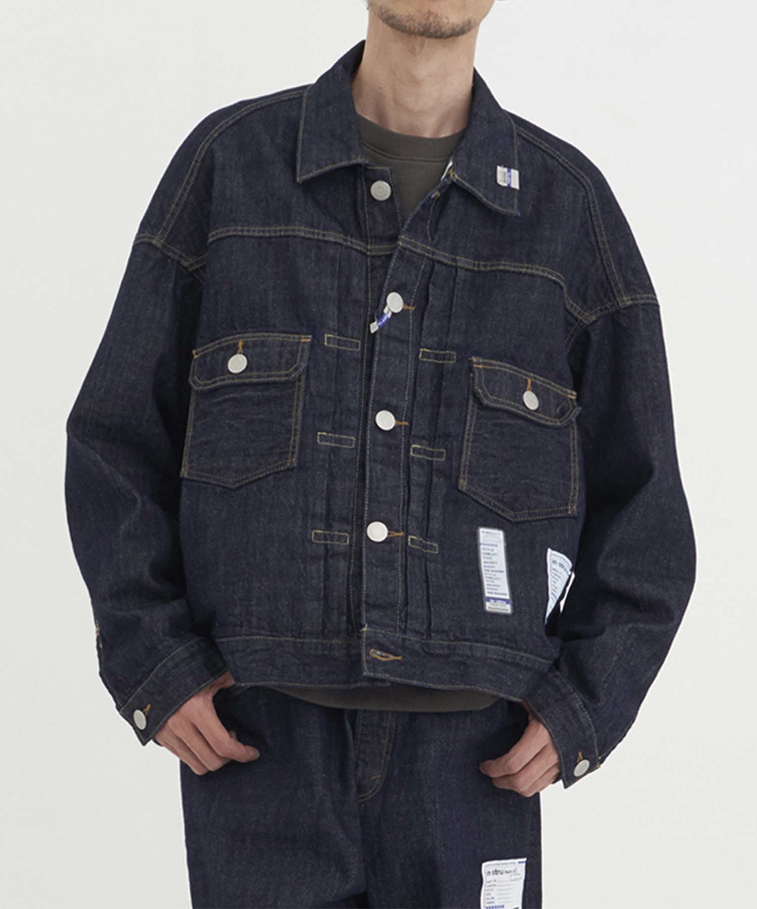 ONE WASHED SELVAGE DENIM JACKET