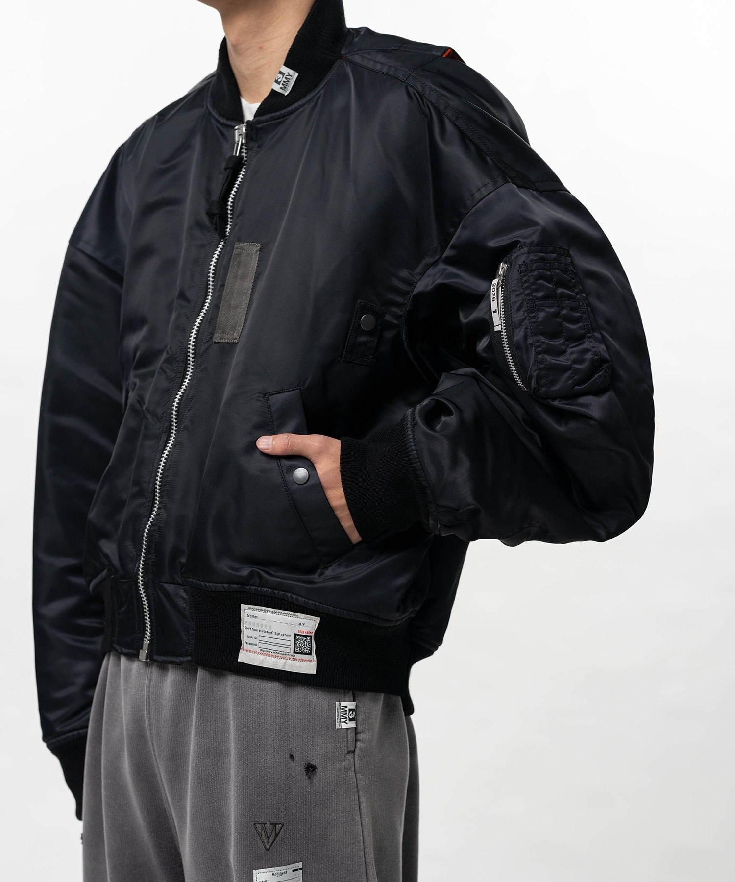 BACK VEST BOMBER JACKET