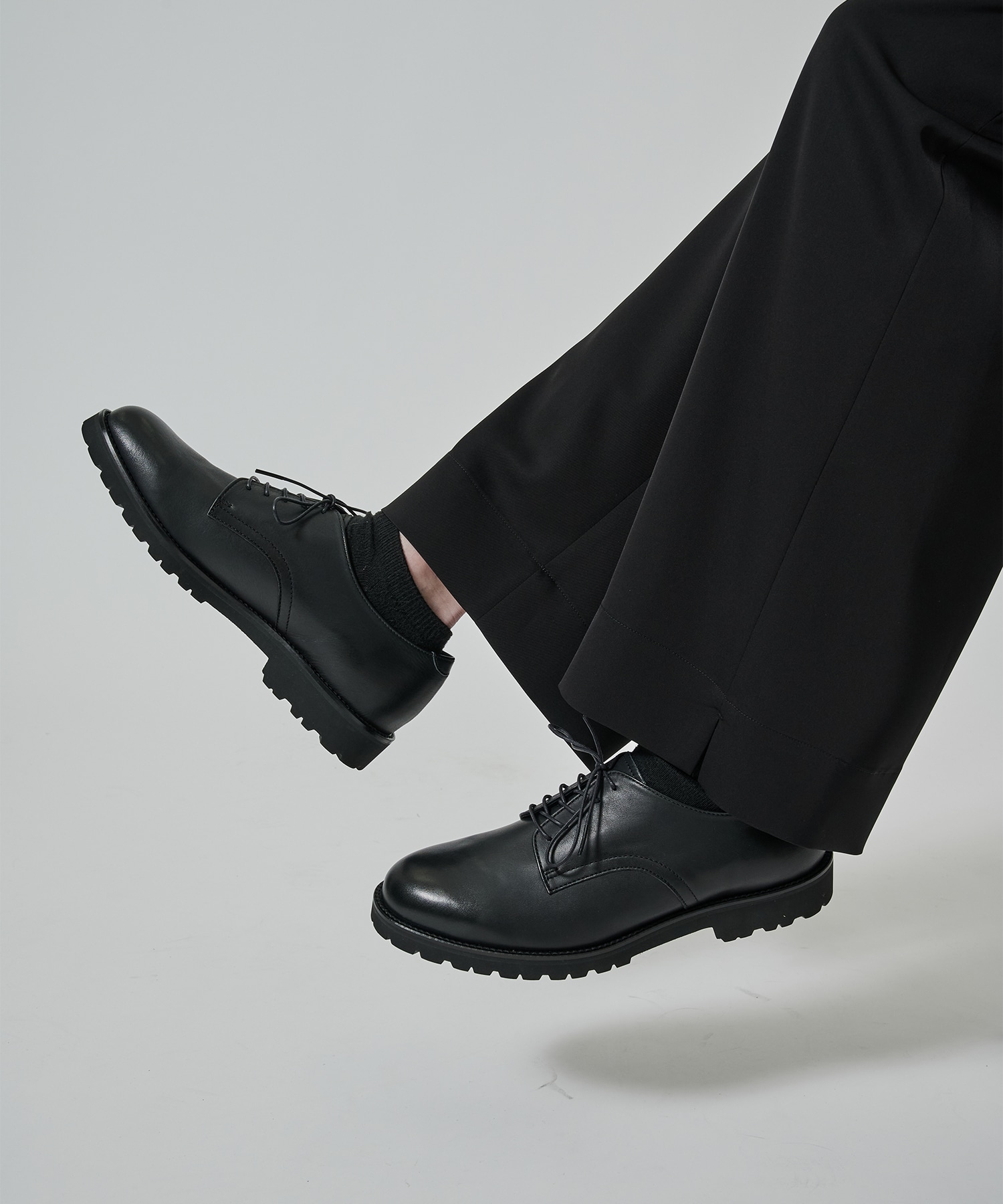 DERBY PLAIN TOE SHOES