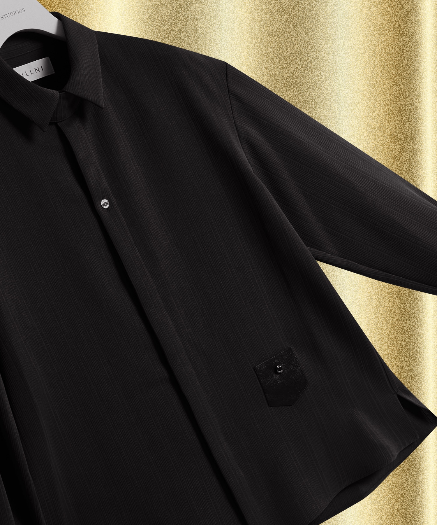 別注 Minimal Pocket L/S PLEATS SHIRTS
