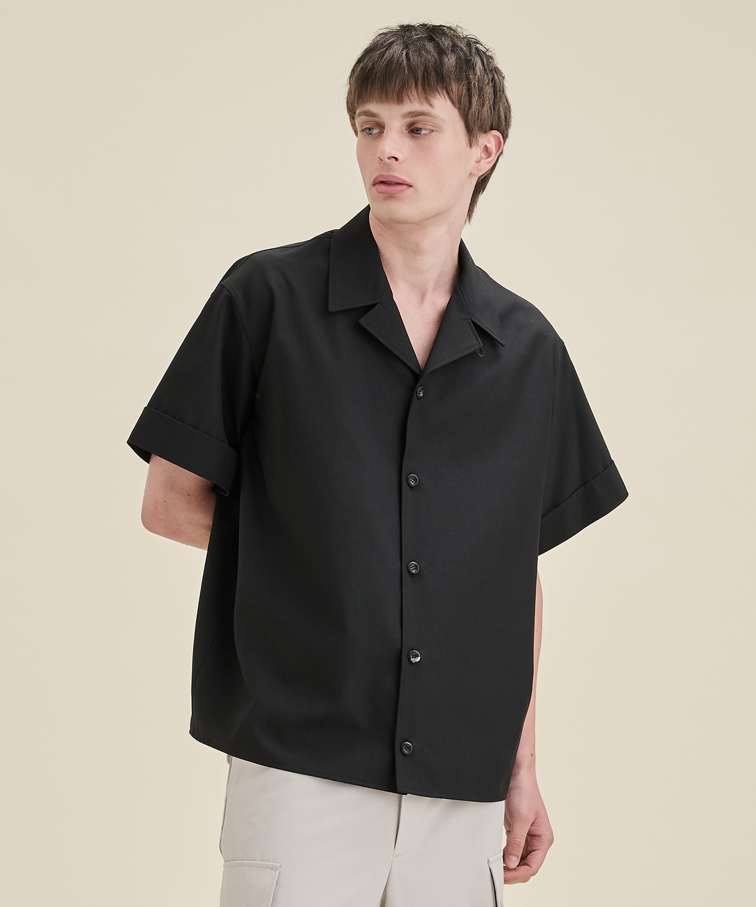 〈別注〉 OPEN COLLAR SHIRTS