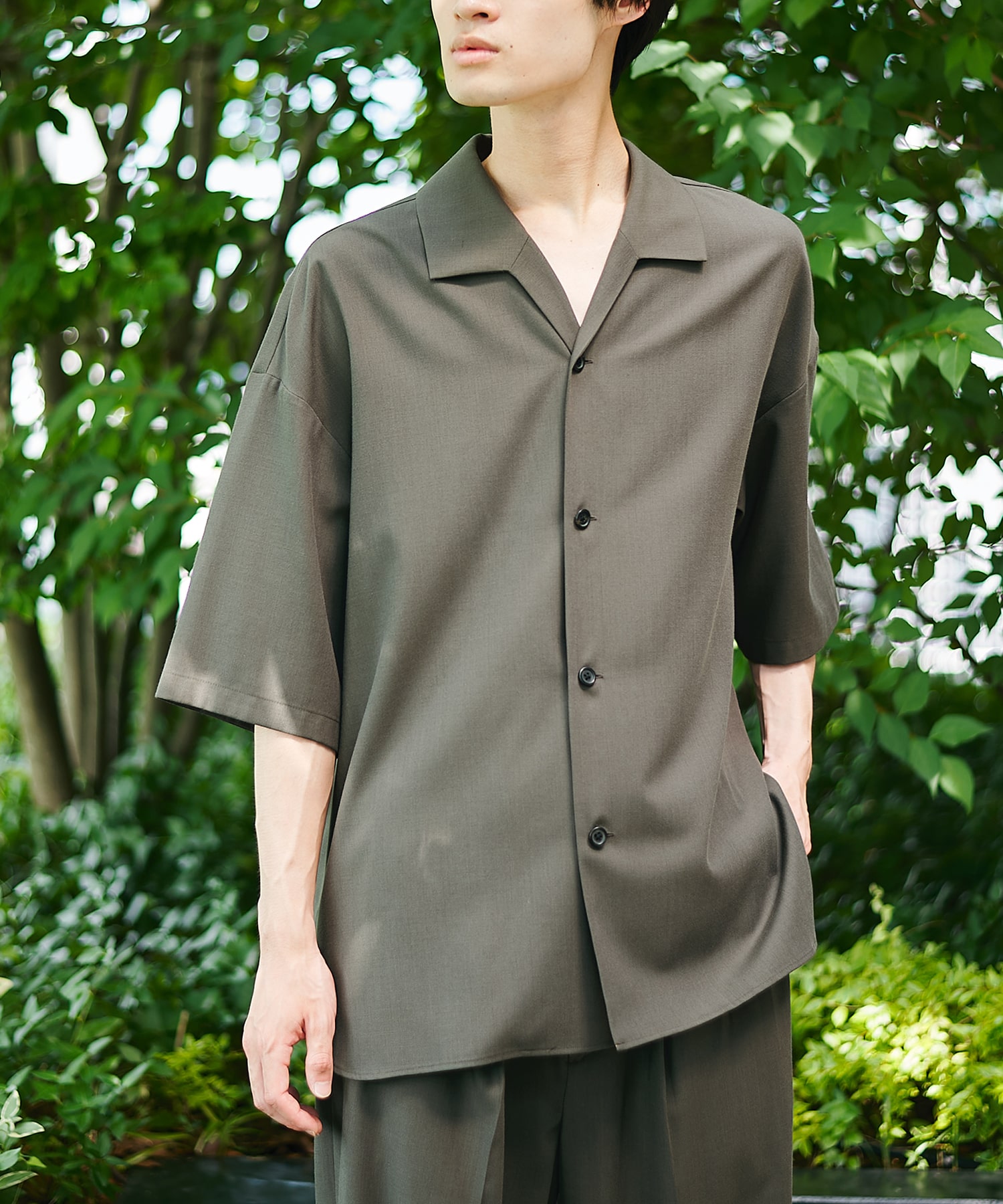 【涼しいウール】COOL WOOL S/S SHIRTS