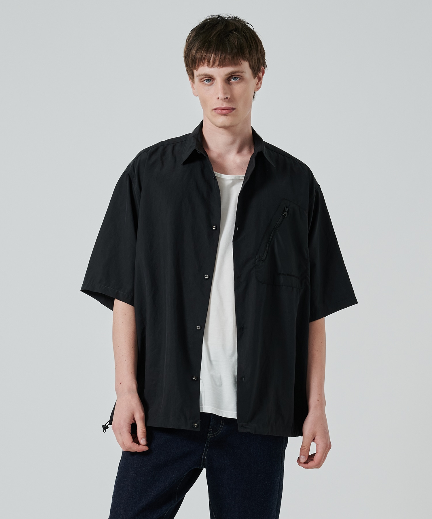 〈別注〉 DRAW CORD S/S POCKET SHIRTS