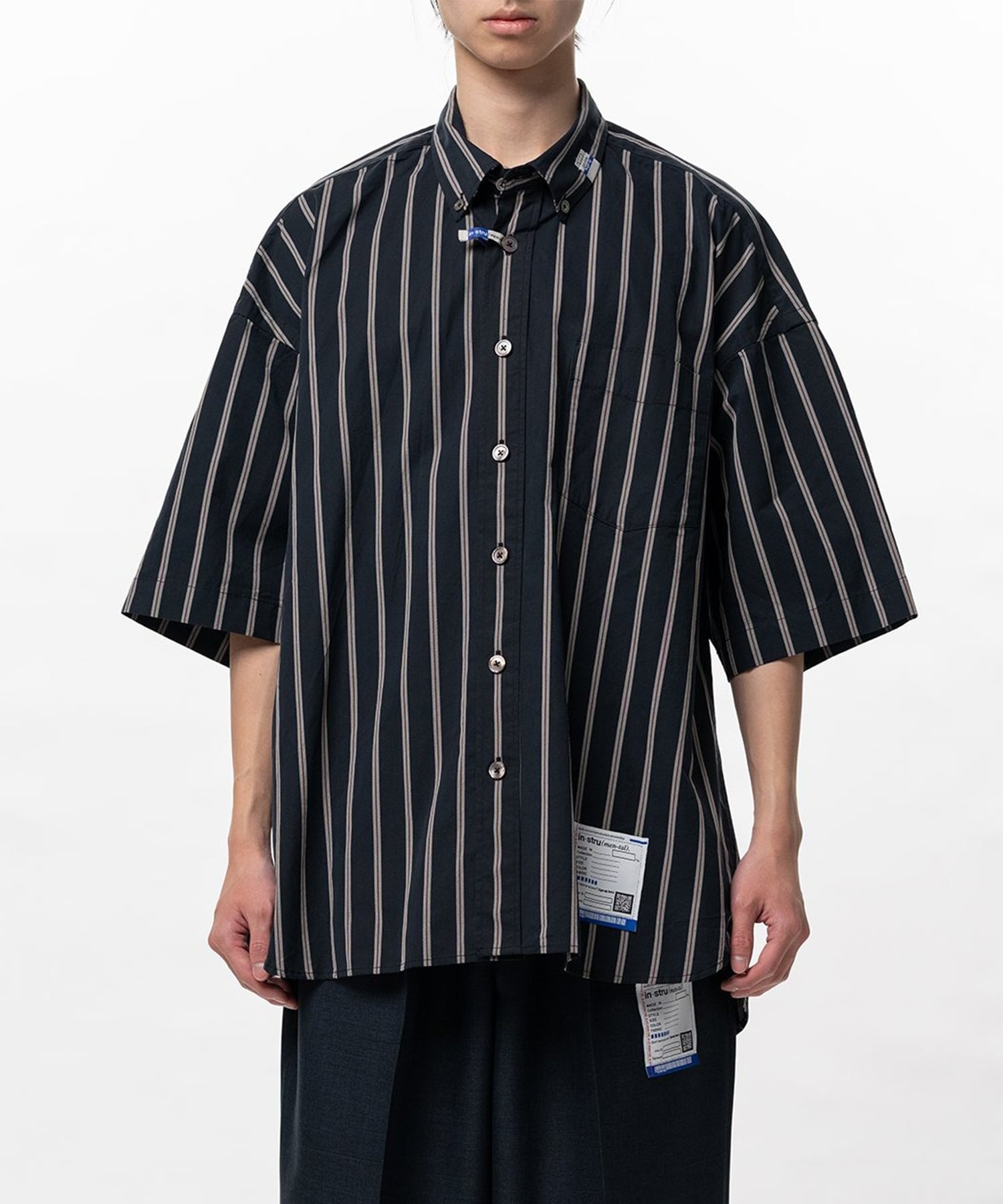 COTTON HIGH DENSITY STRIPE SS SHIRTS
