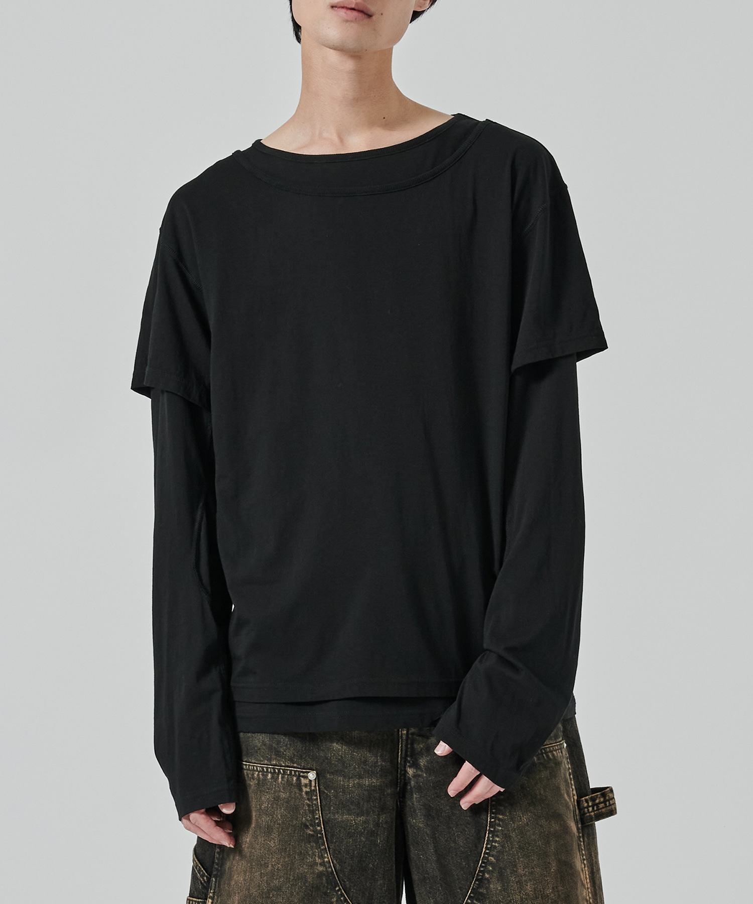 〈別注〉 DOUBLE LAYERD LONG SLEEVE TSHIRT