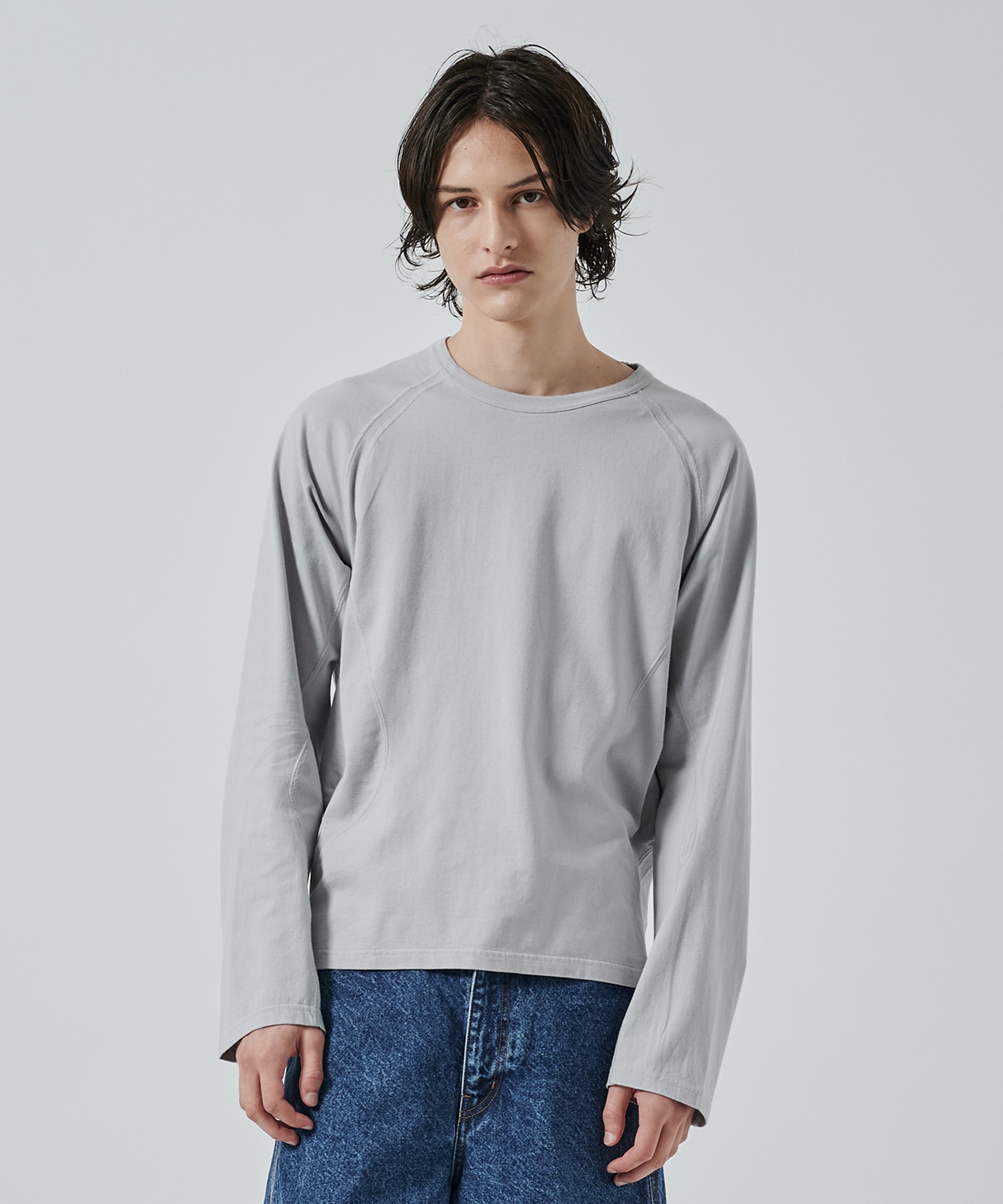 〈別注〉 PANELED LONG SLEEVE T-SHIRT