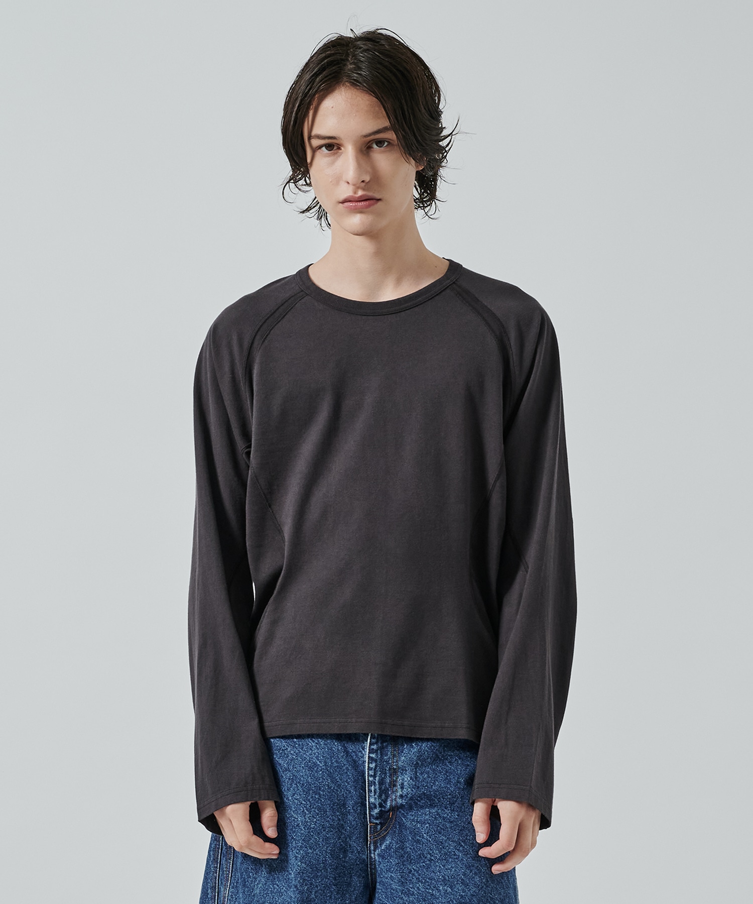 〈別注〉 PANELED LONG SLEEVE T-SHIRT