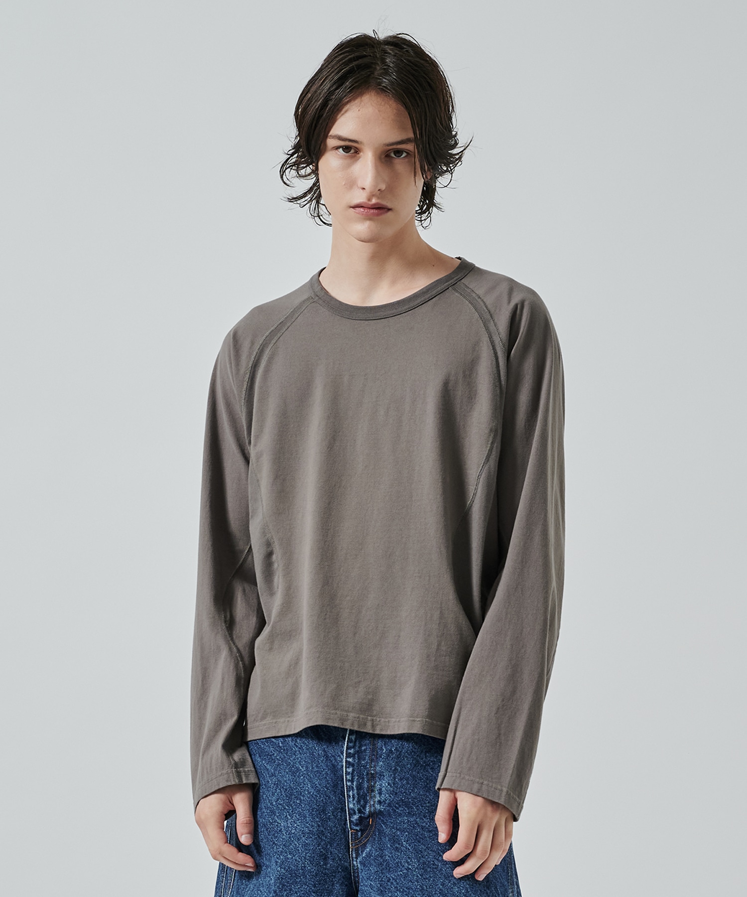 〈別注〉 PANELED LONG SLEEVE T-SHIRT
