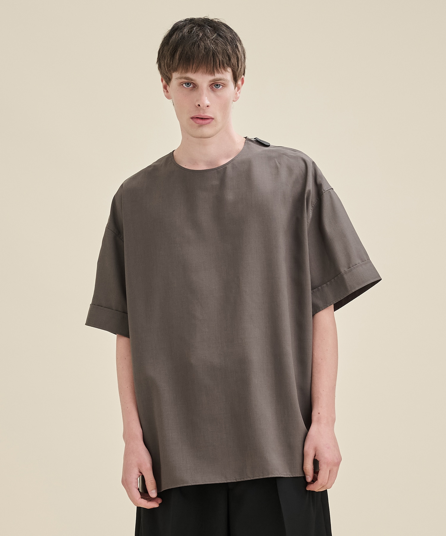 THE SIDE ZIP PULLOVER SHIRT SHORT SLEEVE