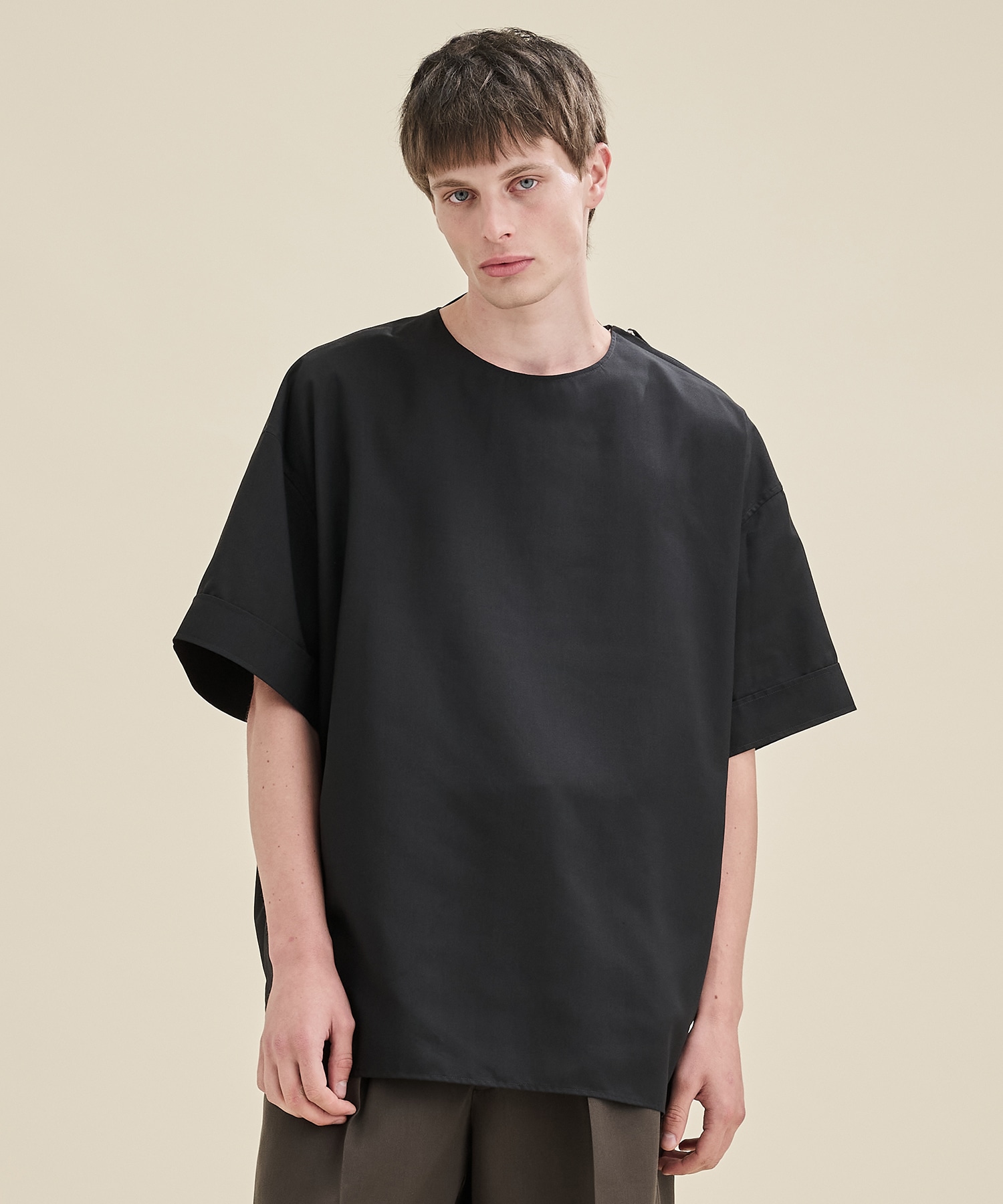 THE SIDE ZIP PULLOVER SHIRT SHORT SLEEVE