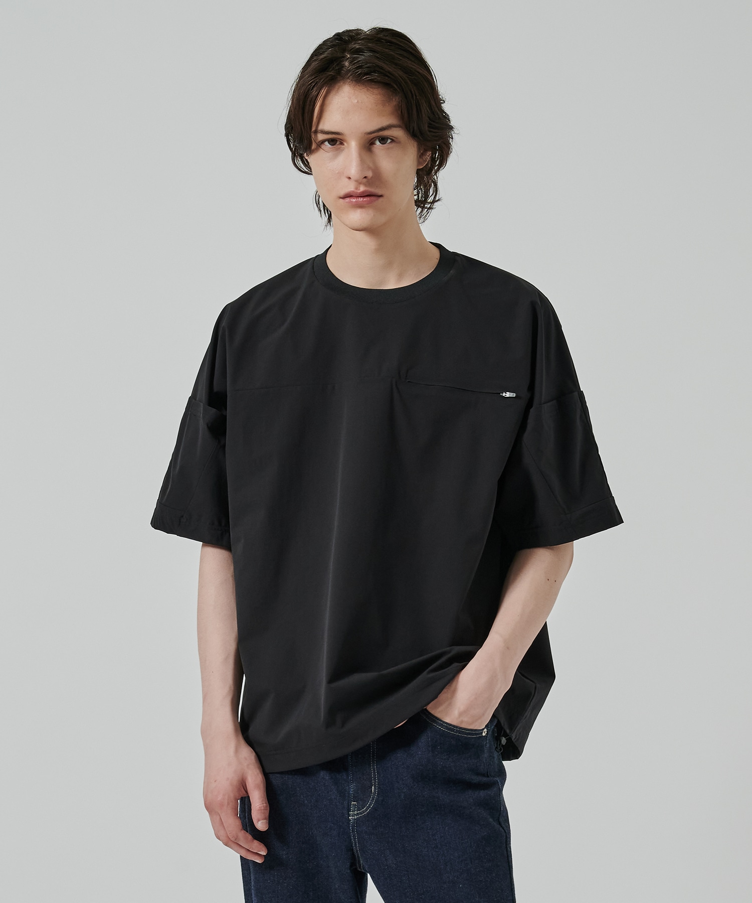 〈別注〉 BLK YORK SLEEVE T-SHIRT