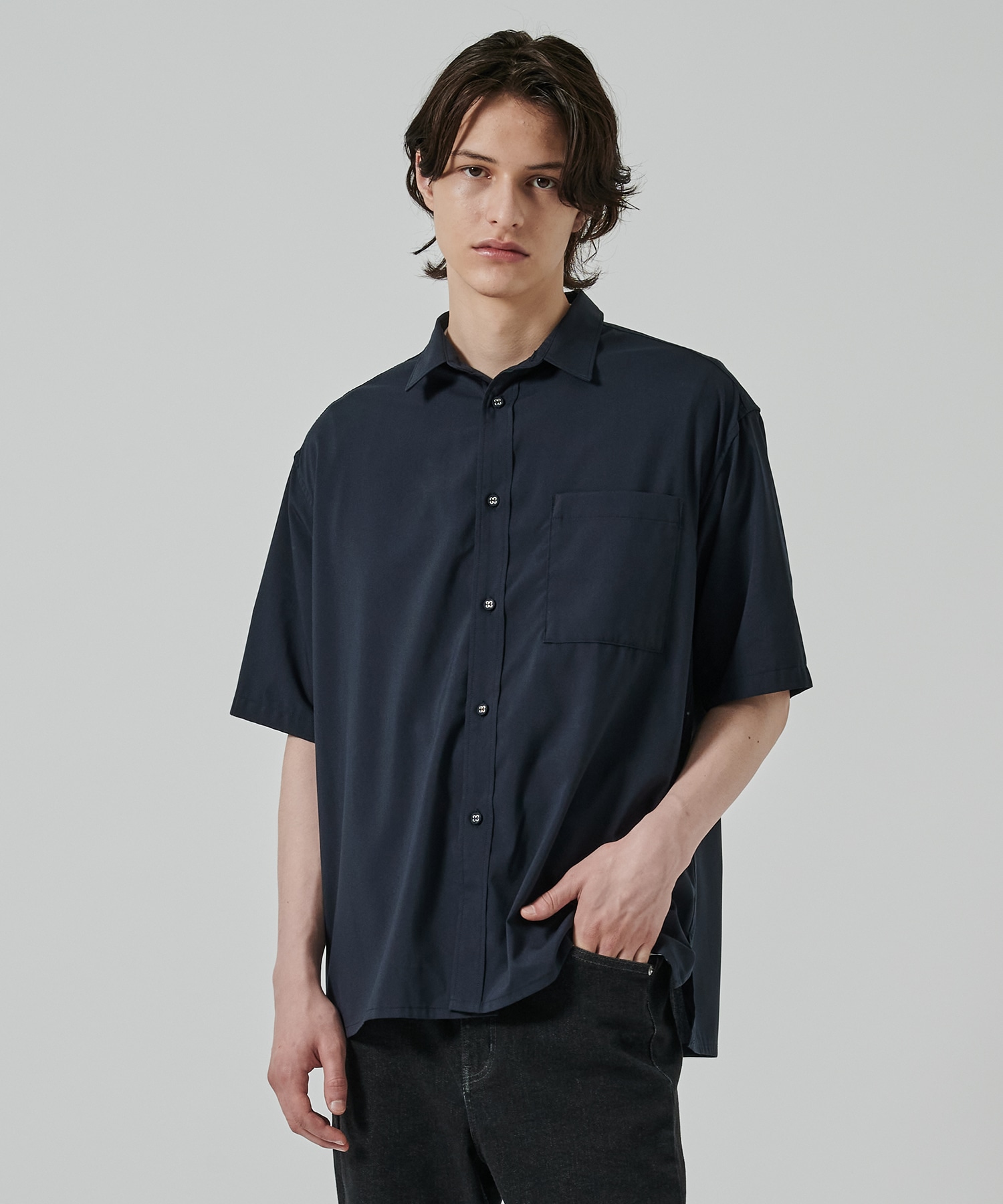 〈別注〉 DRAW CORD S/S POCKET SHIRTS