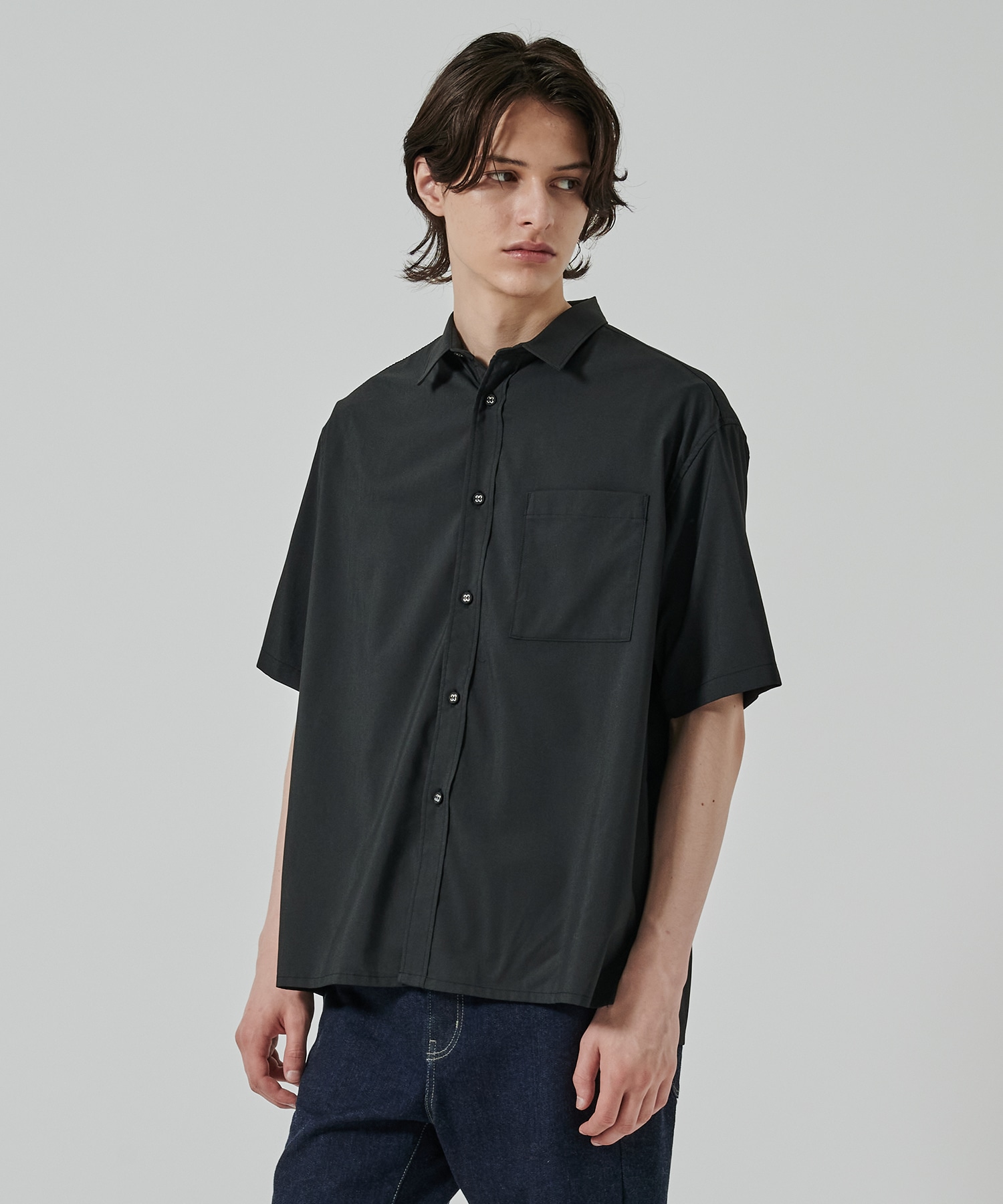 〈別注〉 DRAW CORD S/S POCKET SHIRTS