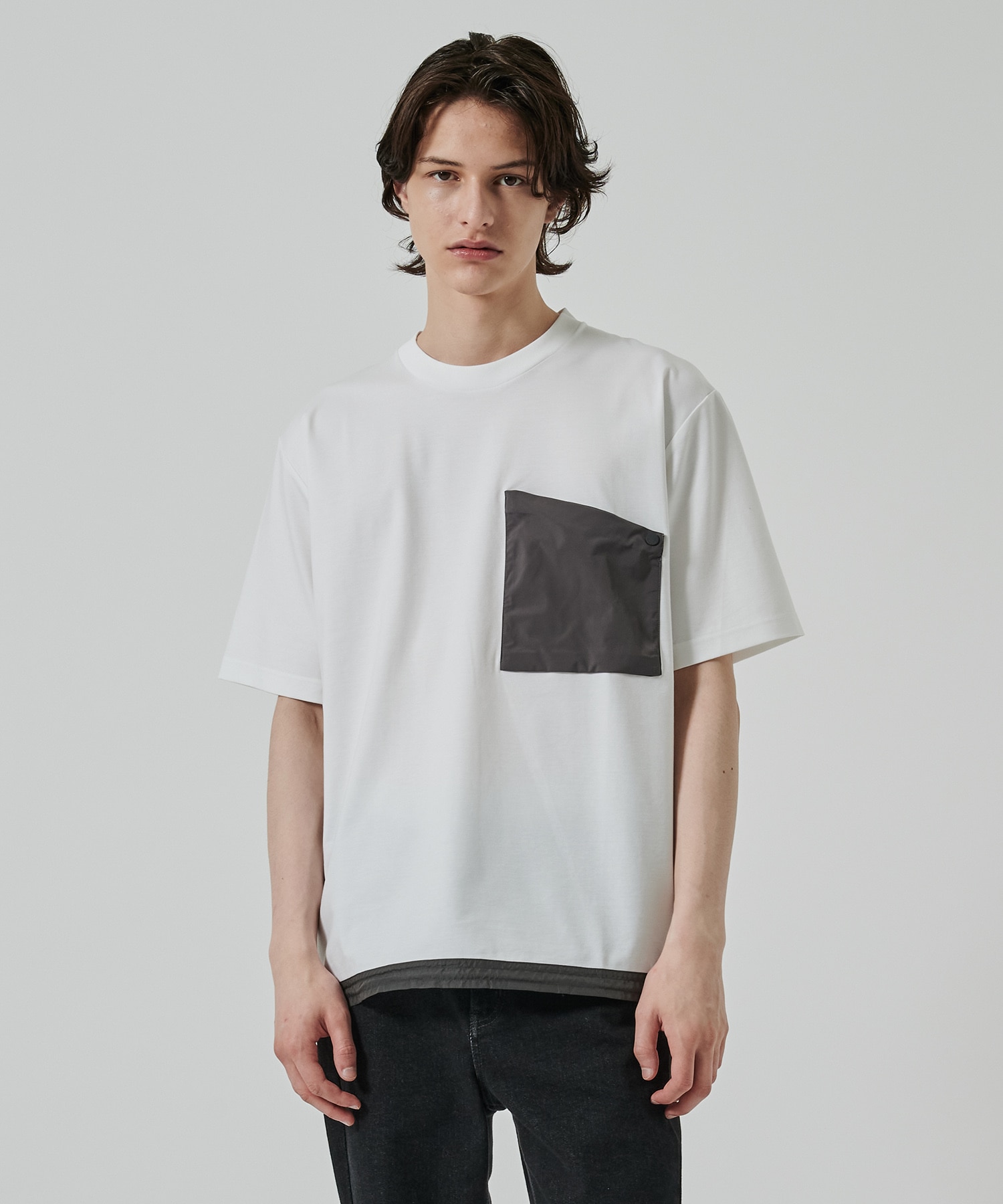 〈別注〉 DRAW CORD S/S POCKET TEE