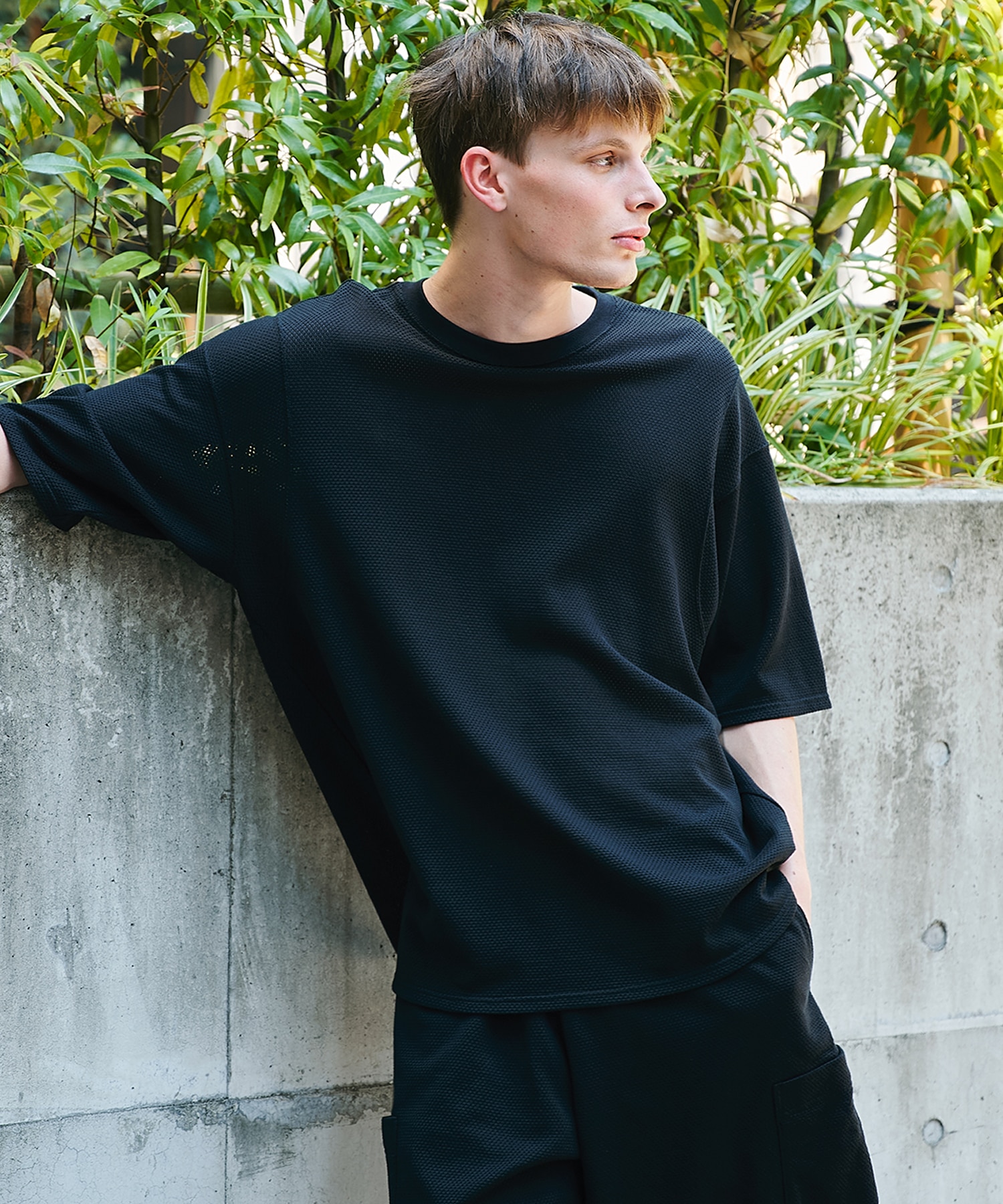 〈別注〉オーガニックコットンメッシュTシャツ