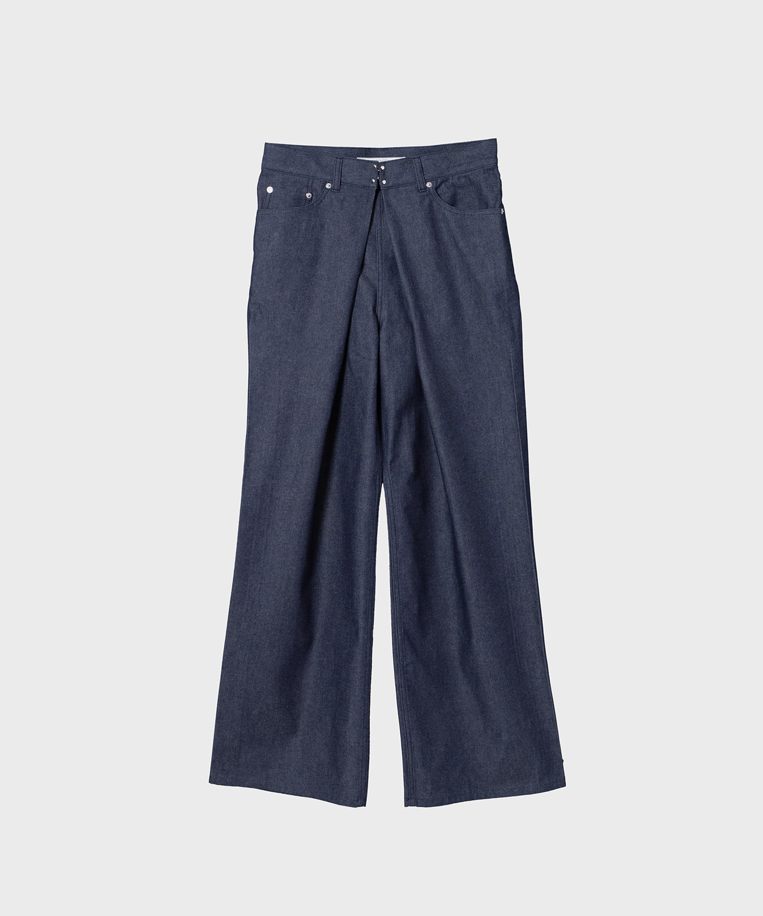 RIGID DENIM WIDE PANTS