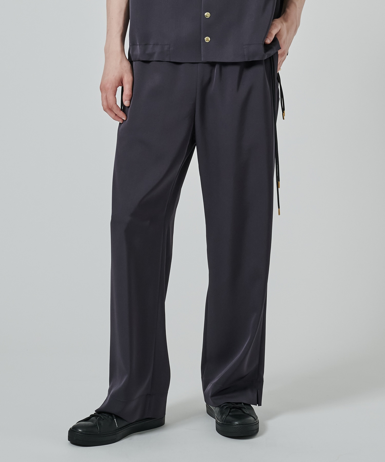 Dry Stretch Twill Side Drawstring Relux Wide Pant