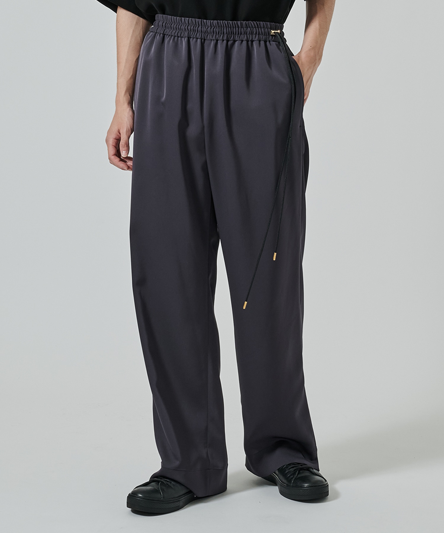 Dry Stretch Twill Side Drawstring Relux Wide Pant