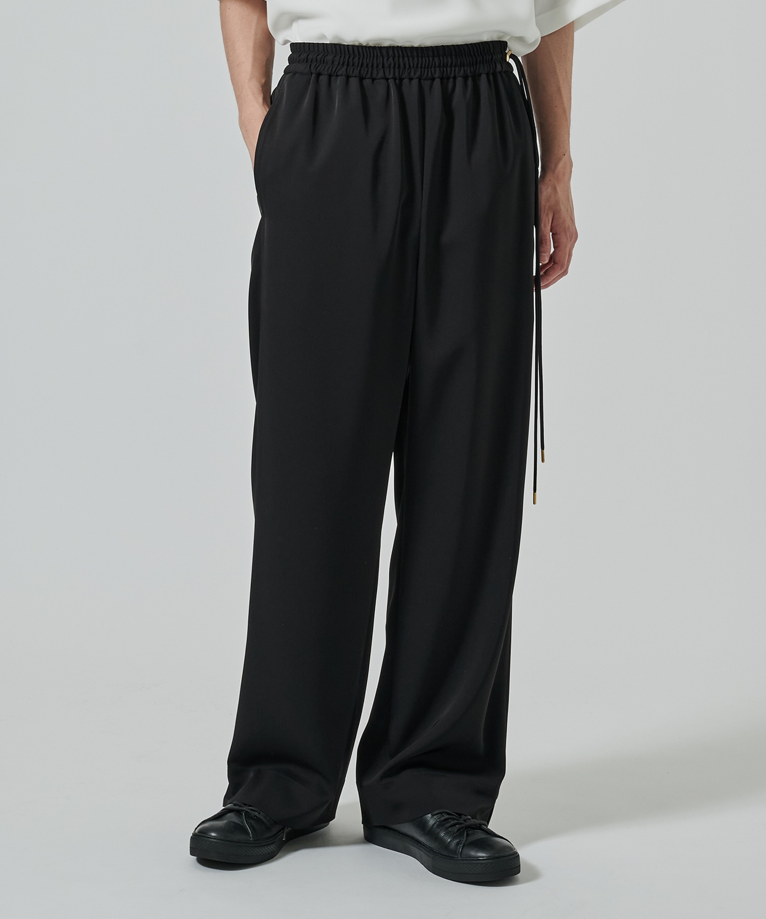 Dry Stretch Twill Side Drawstring Relux Wide Pant