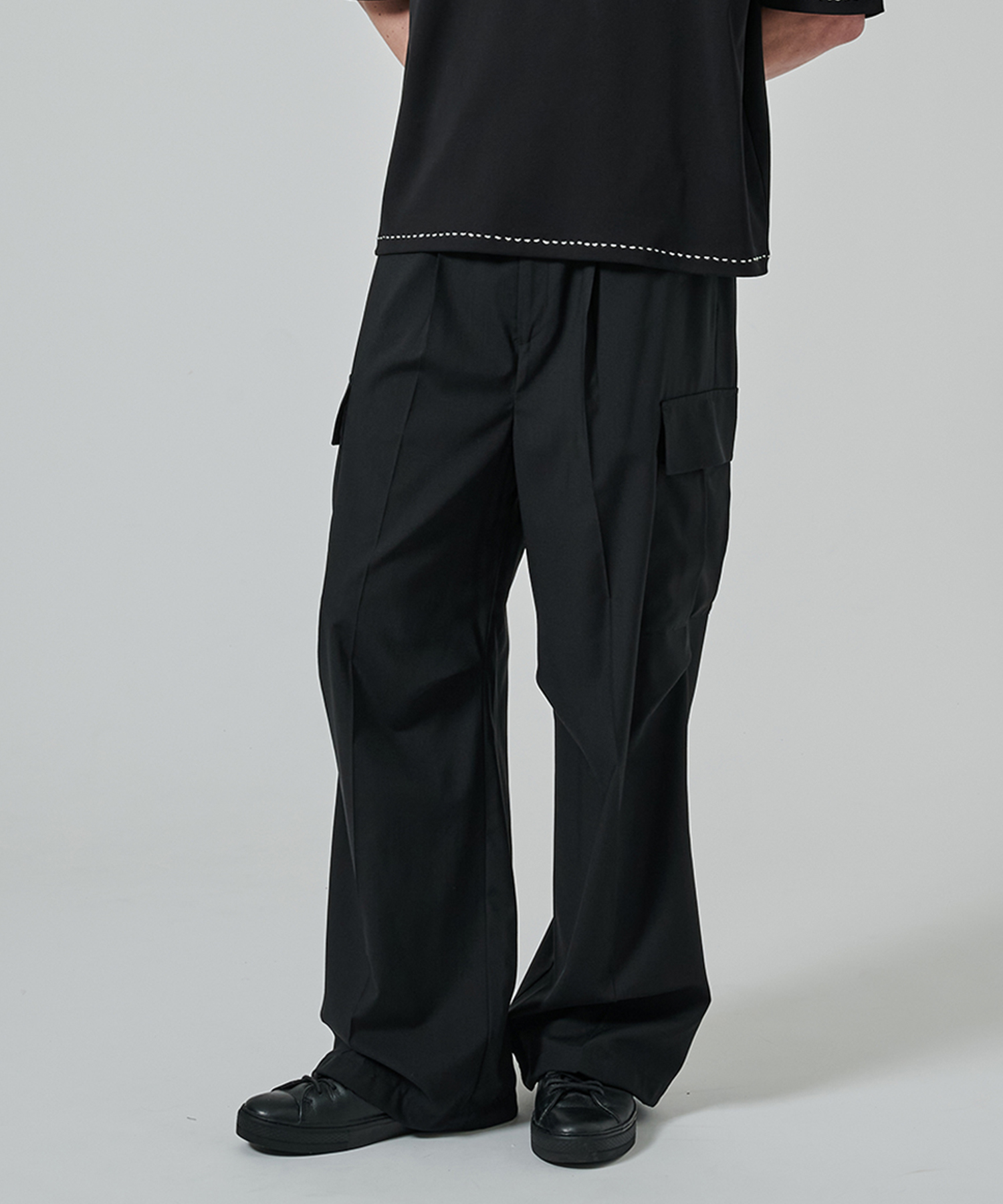 LIGHT WOOL CARGO PANTS