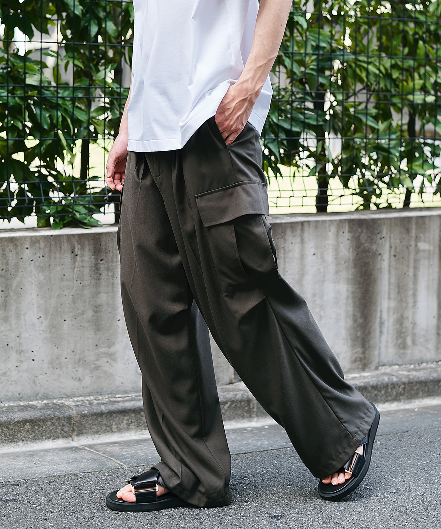 【涼しいウール】COOL WOOL CARGO PANTS